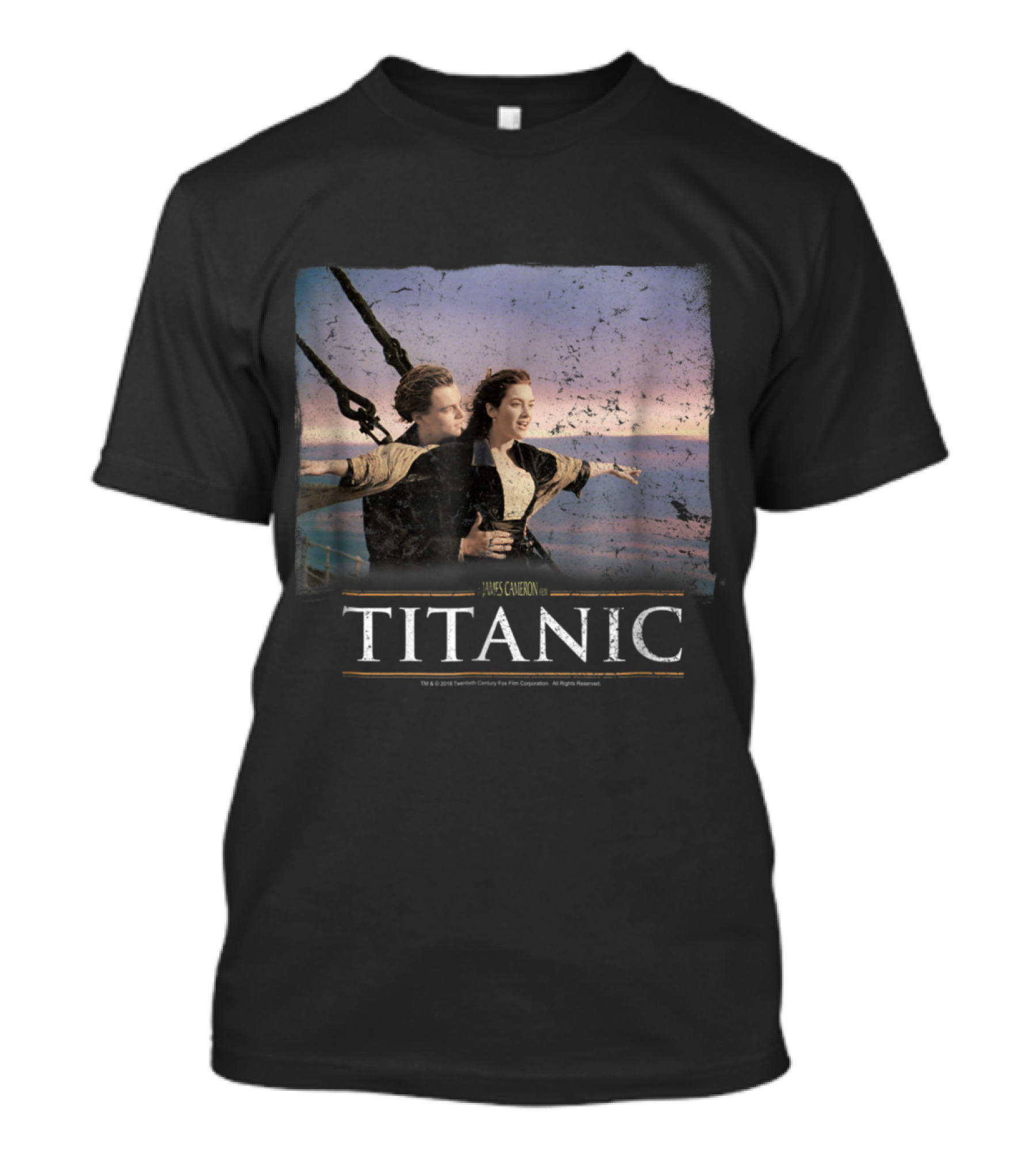 James Cameron Titanic Vintage King Of The World Movie Scene T-Shirt