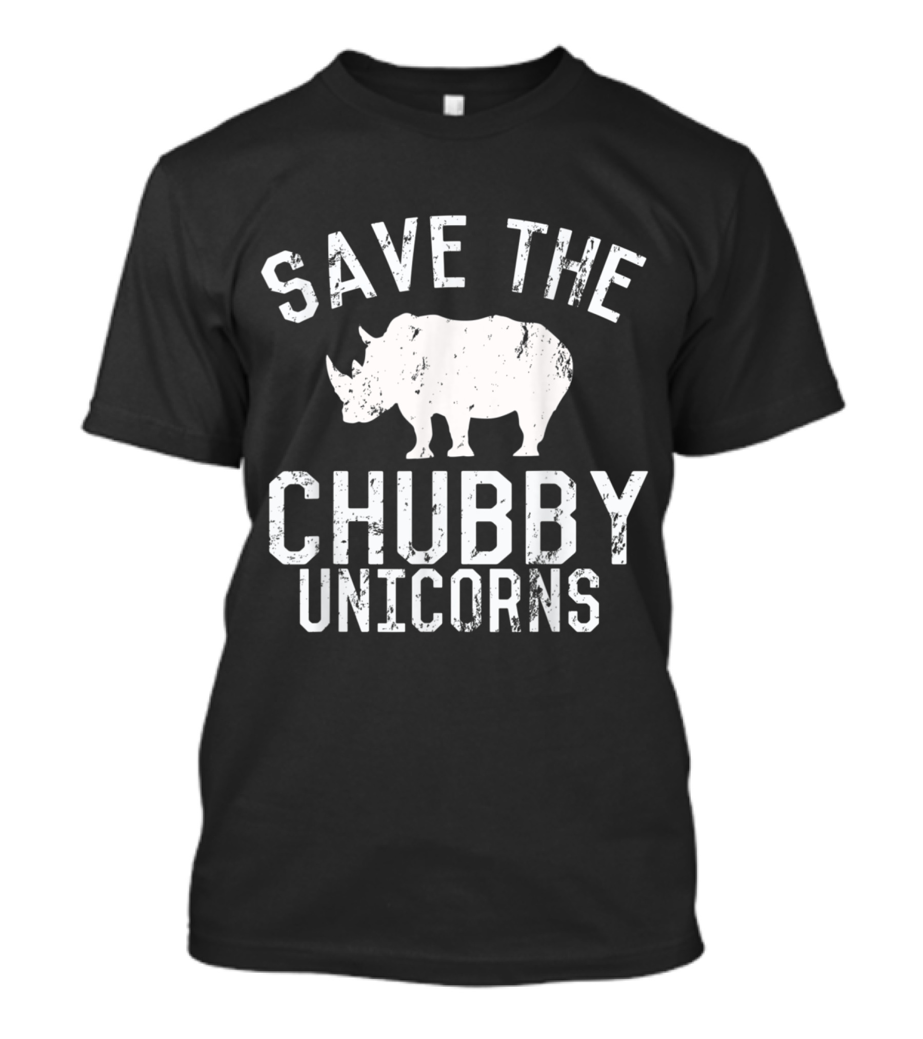Save The Chubby Unicorns Fat Rhino Funny T-Shirt