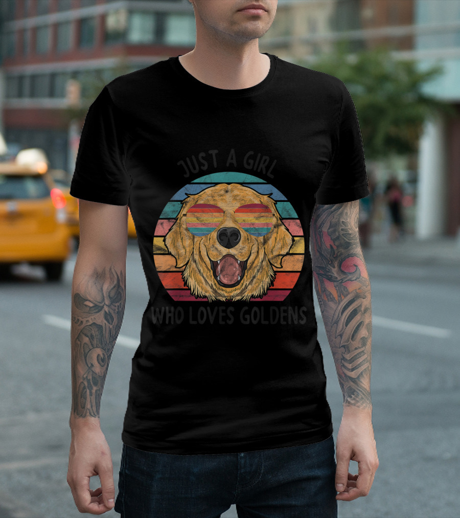 Just A Girl Who Loves Goldens T-Shirt