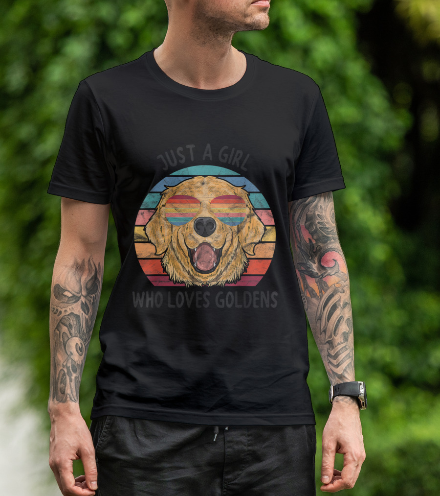 Just A Girl Who Loves Goldens T-Shirt