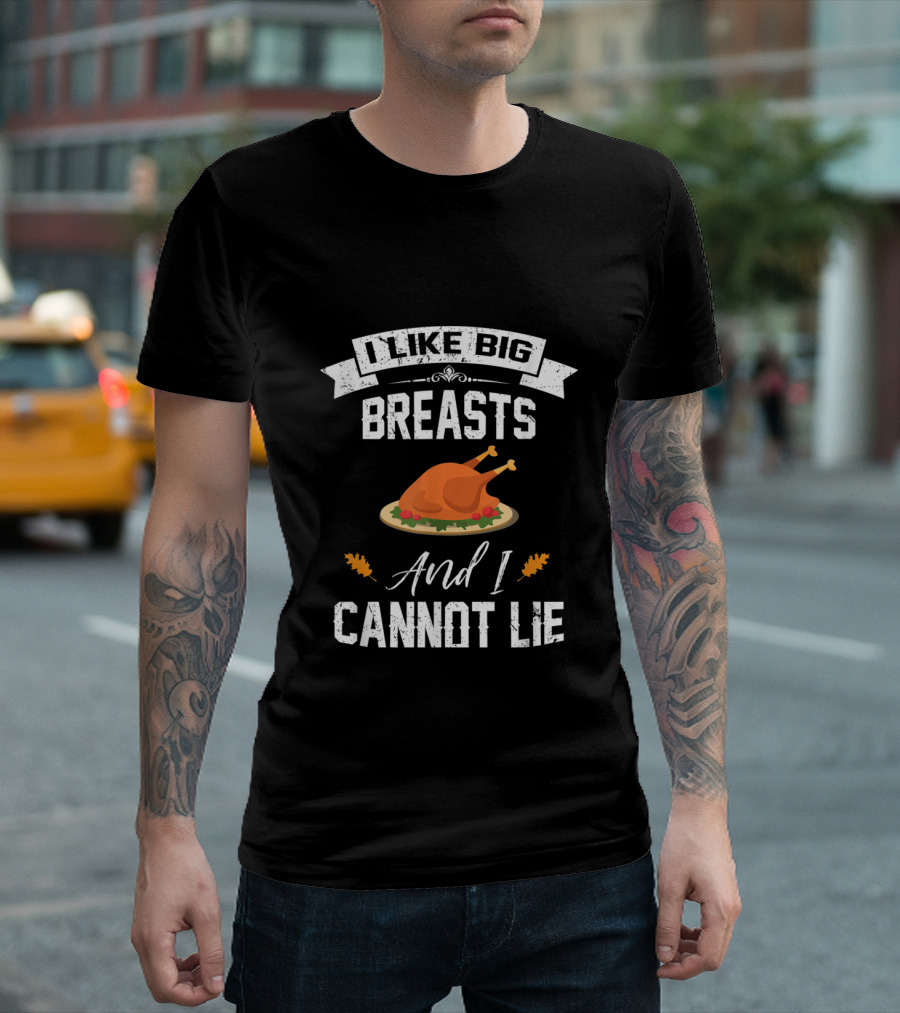 I Like Big Breasts And I Cannot Lie Turkey Plate Thanksgiving T-Shirt