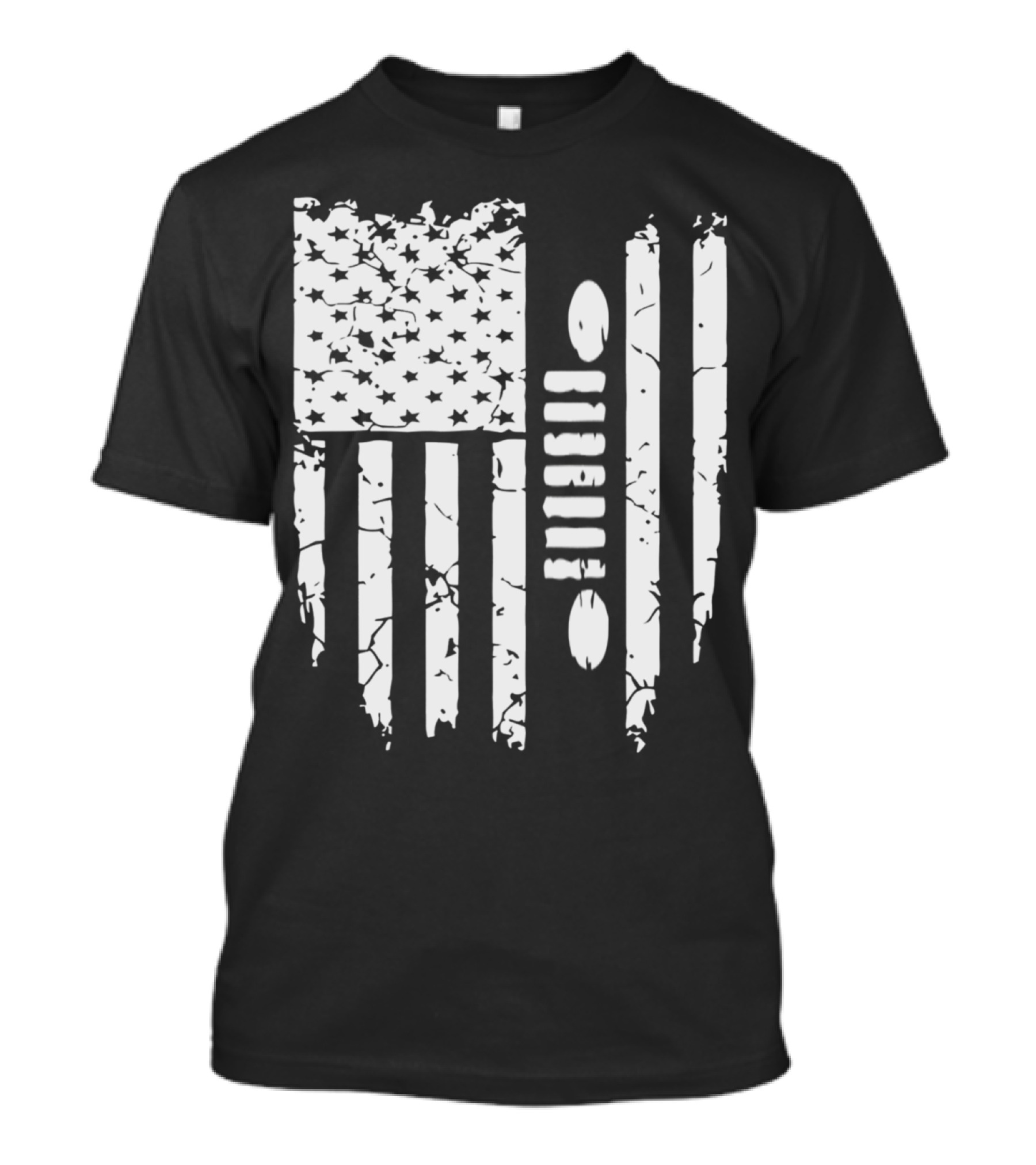 Jeep Grille American Flag T-Shirt