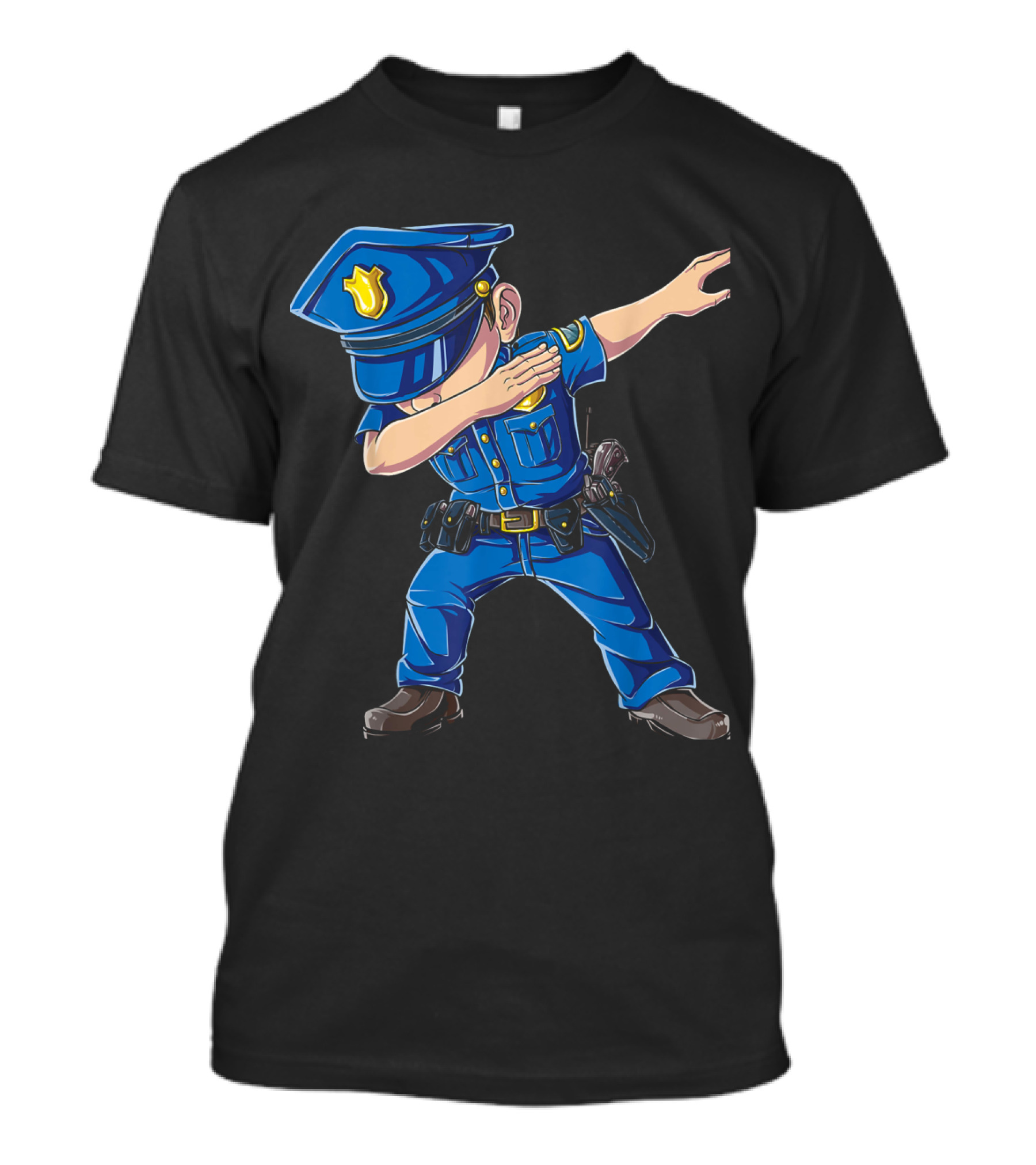 Dabbing Policeman Funny Dab Dance Police Officer T-Shirt