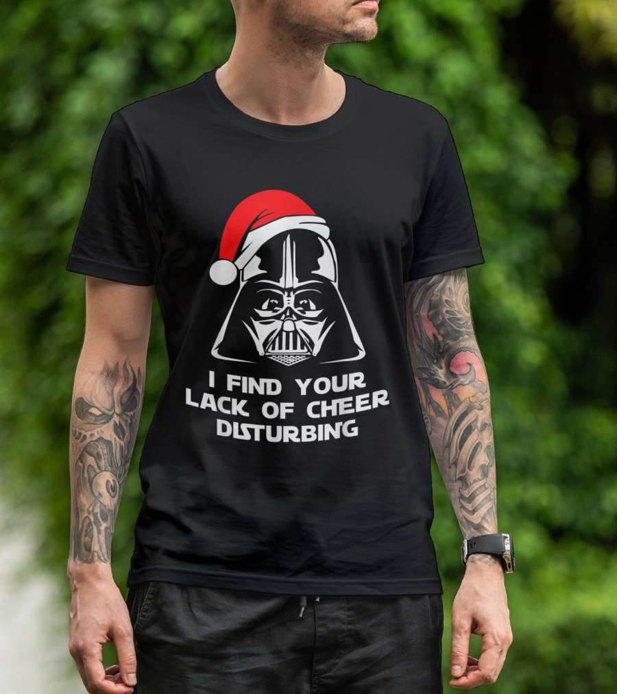 I Find Your Lack Of Cheer Disturbing Darth Vader Santa Hat T-Shirt