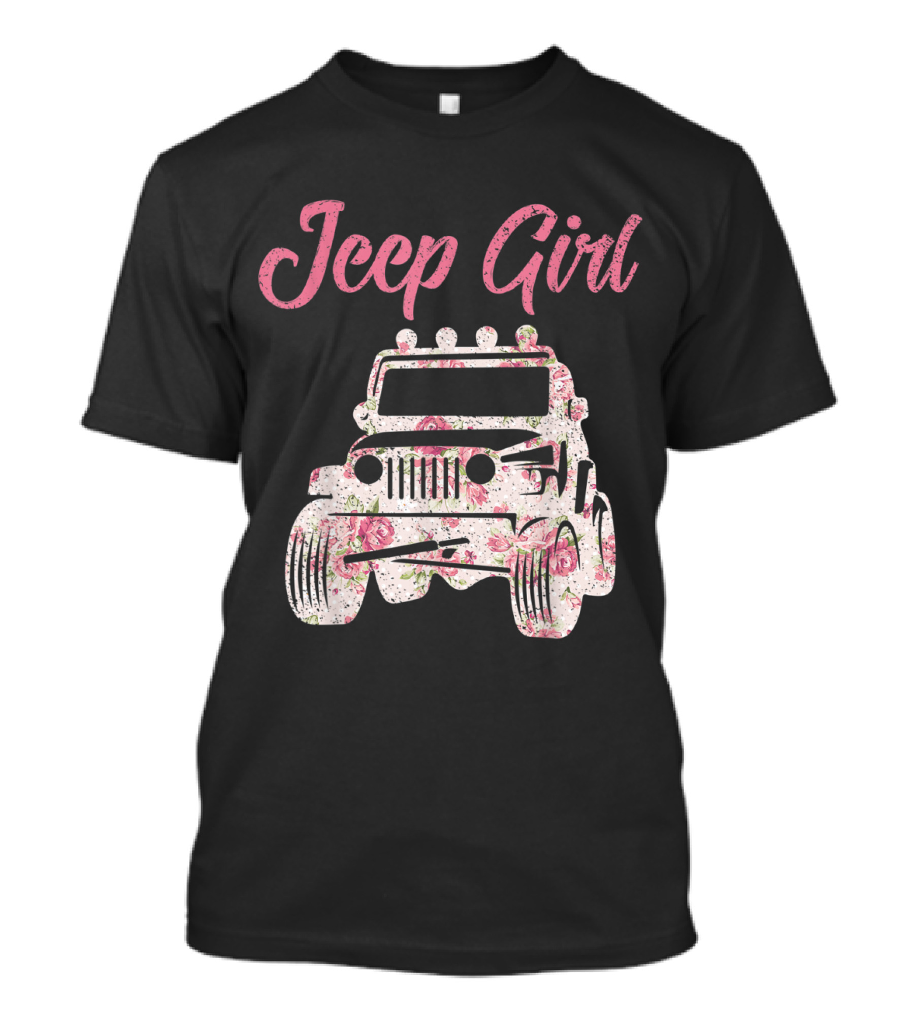 Jeep Girl Off Road Lover Flower 4x4 Adventure Wave T-Shirt