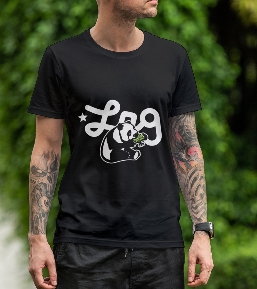 LRG Panda Eating Tree Logo Star T-Shirt