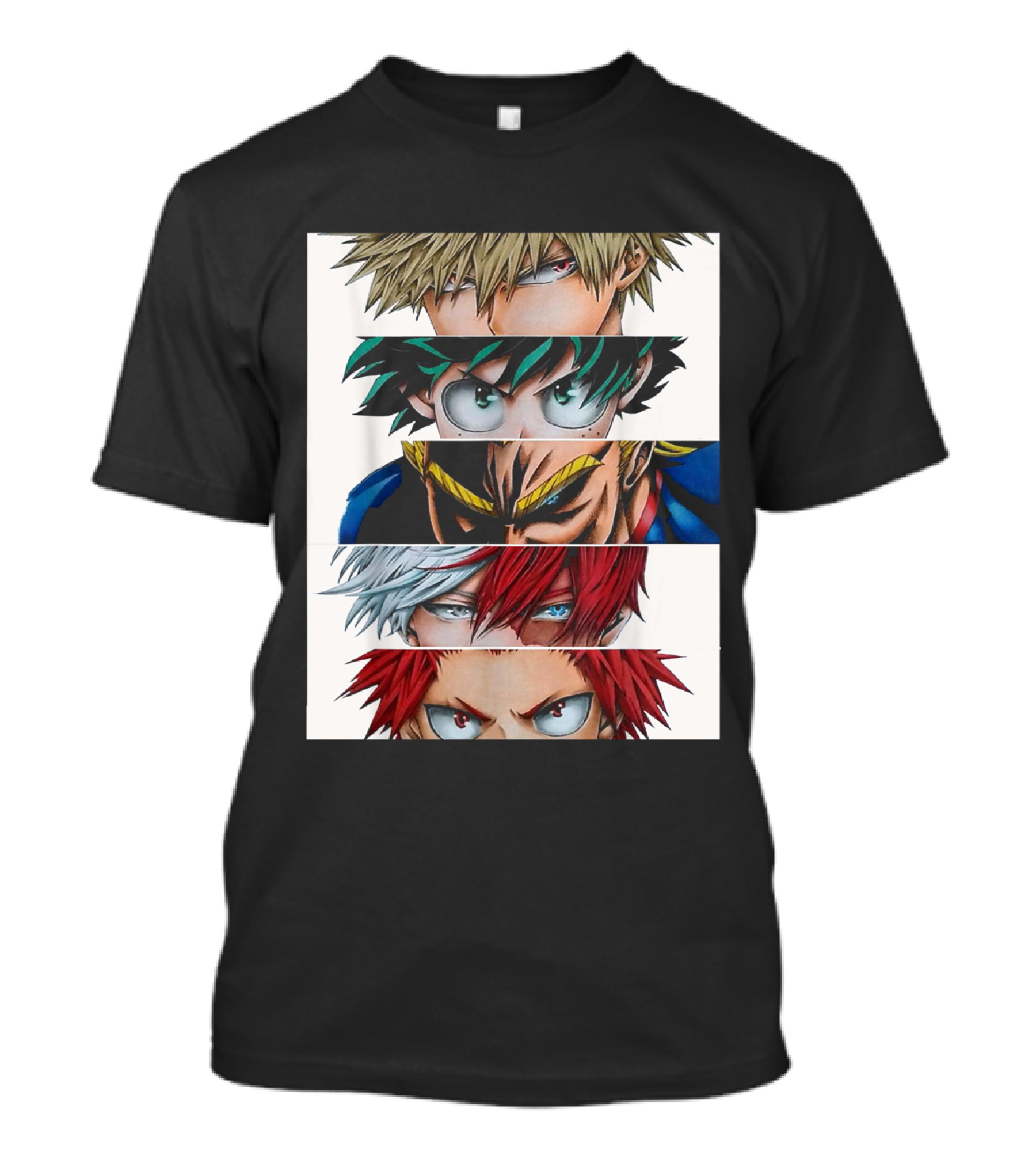 My Hero Academia Plus Ultra Character Eyes Stripes T-Shirt