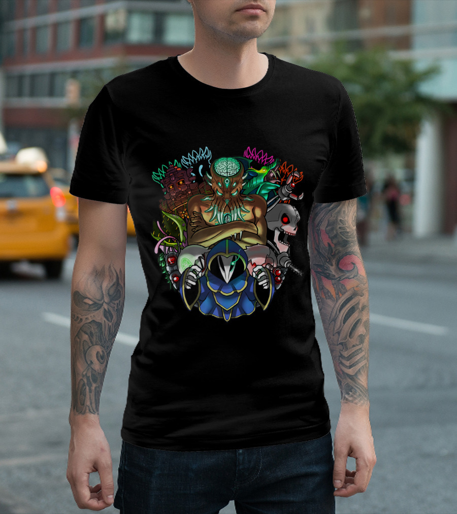 Terraria Boss Rush Hardmode Edition Iconic Monster Compilation T-Shirt