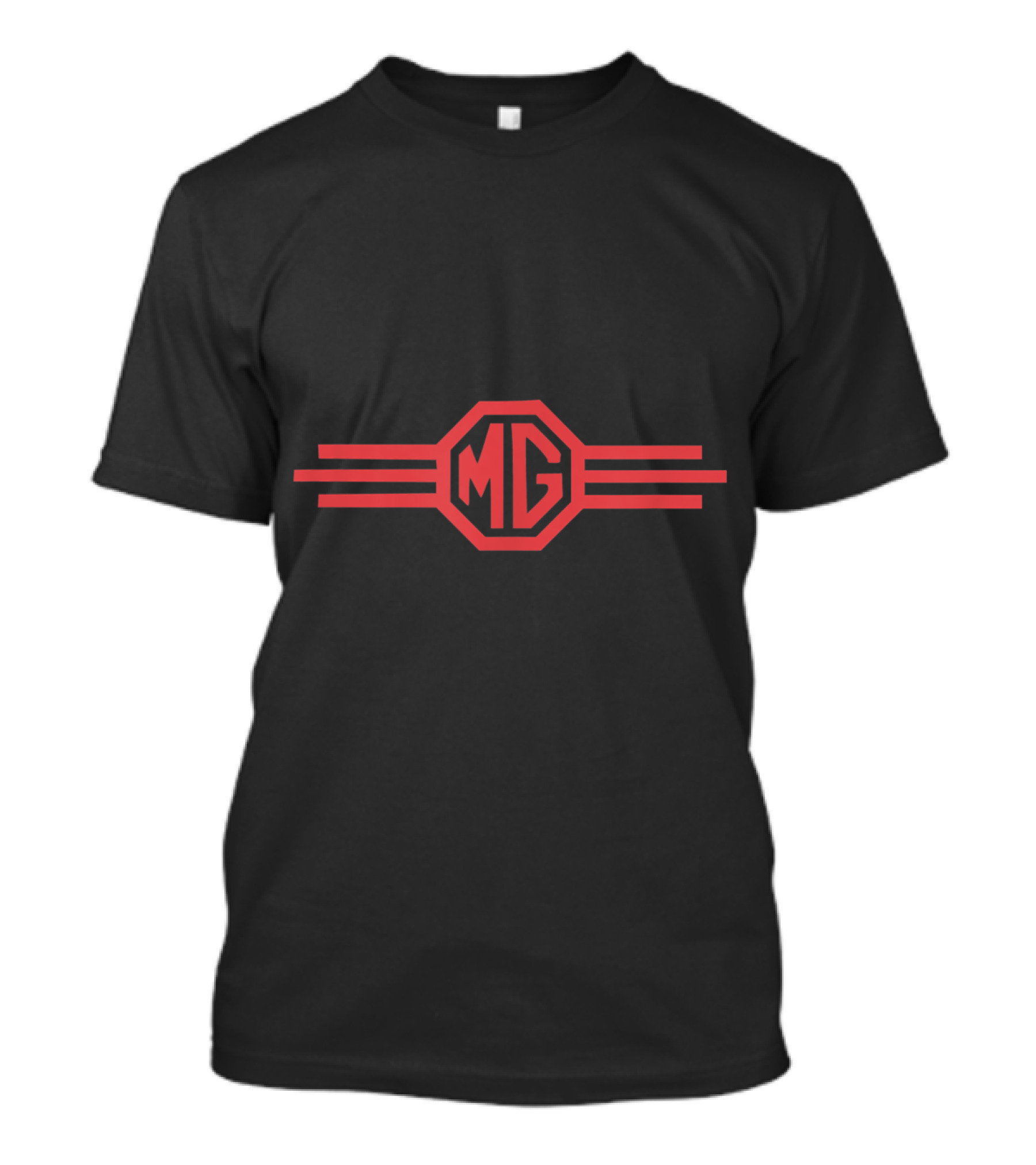Vintage MG Badge Classic Red Octagon Emblem T-Shirt