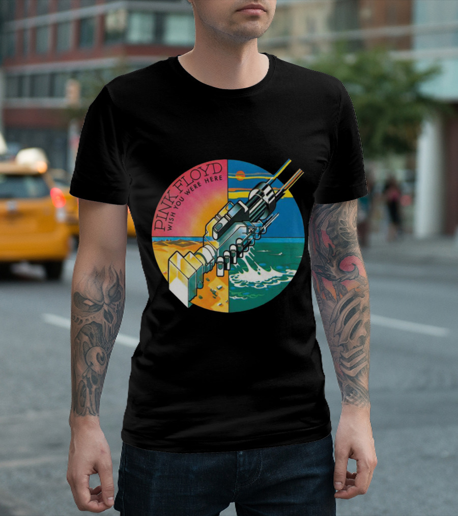 Pink Floyd Wish You Were Here Album Cover Art The Merch Wall T-Shirt