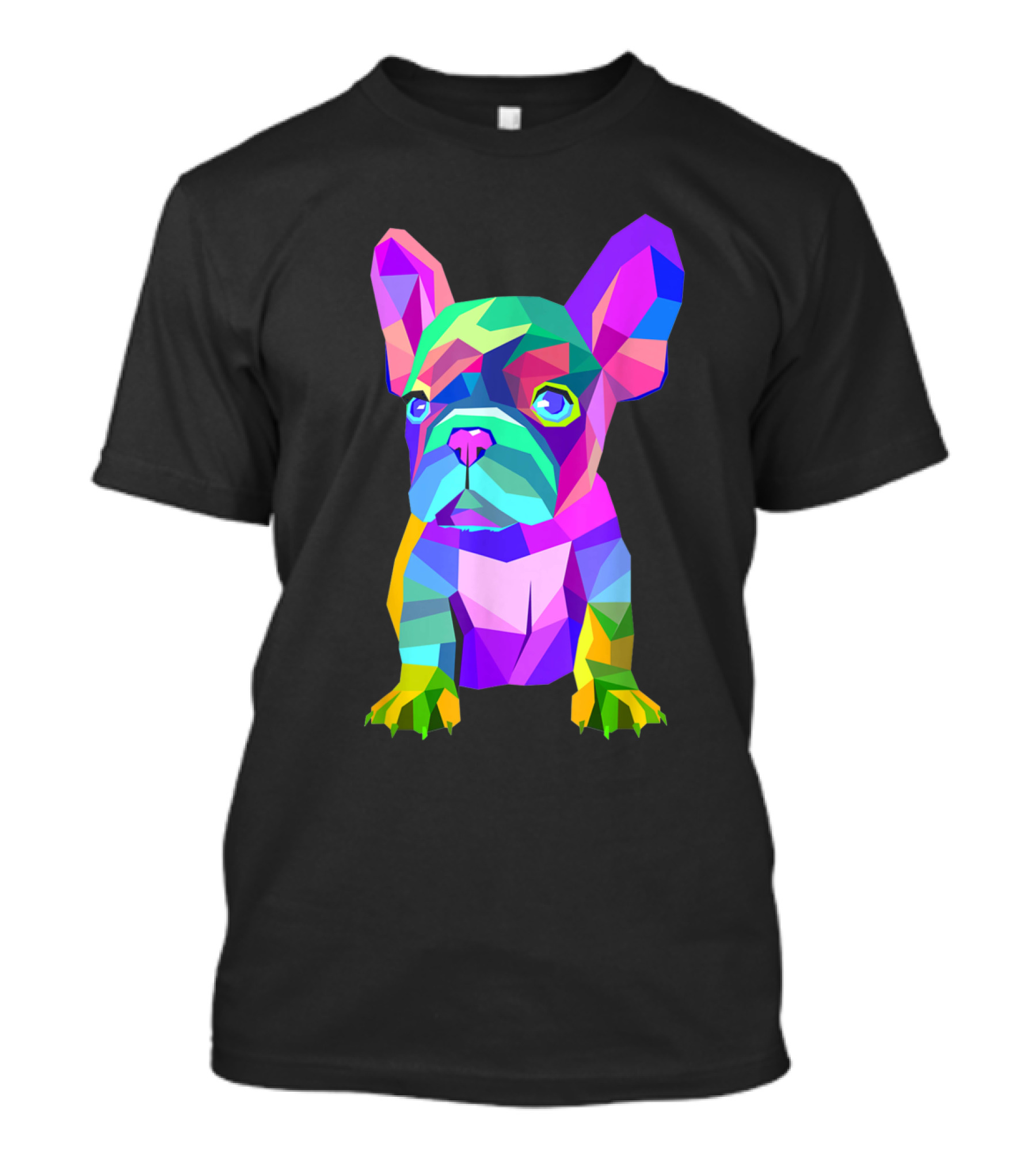 Colored French Bulldog Cute Pet Dog Breed Animal T-Shirt
