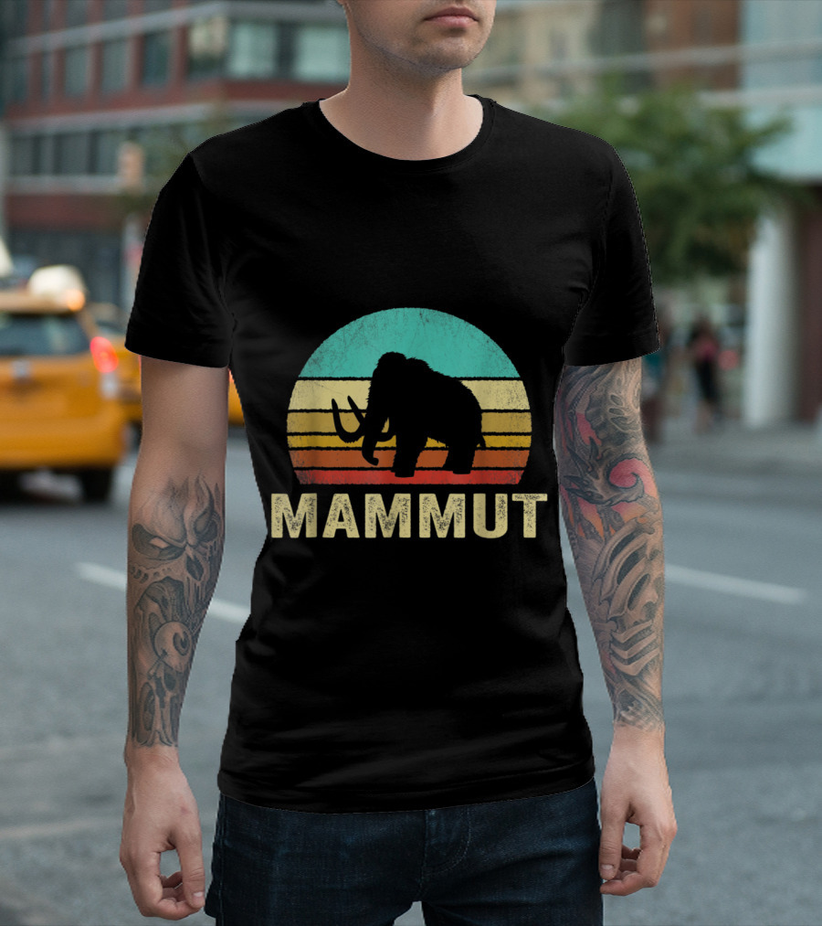 Mammut Vintage Retro Sunset Mammoth T-Shirt
