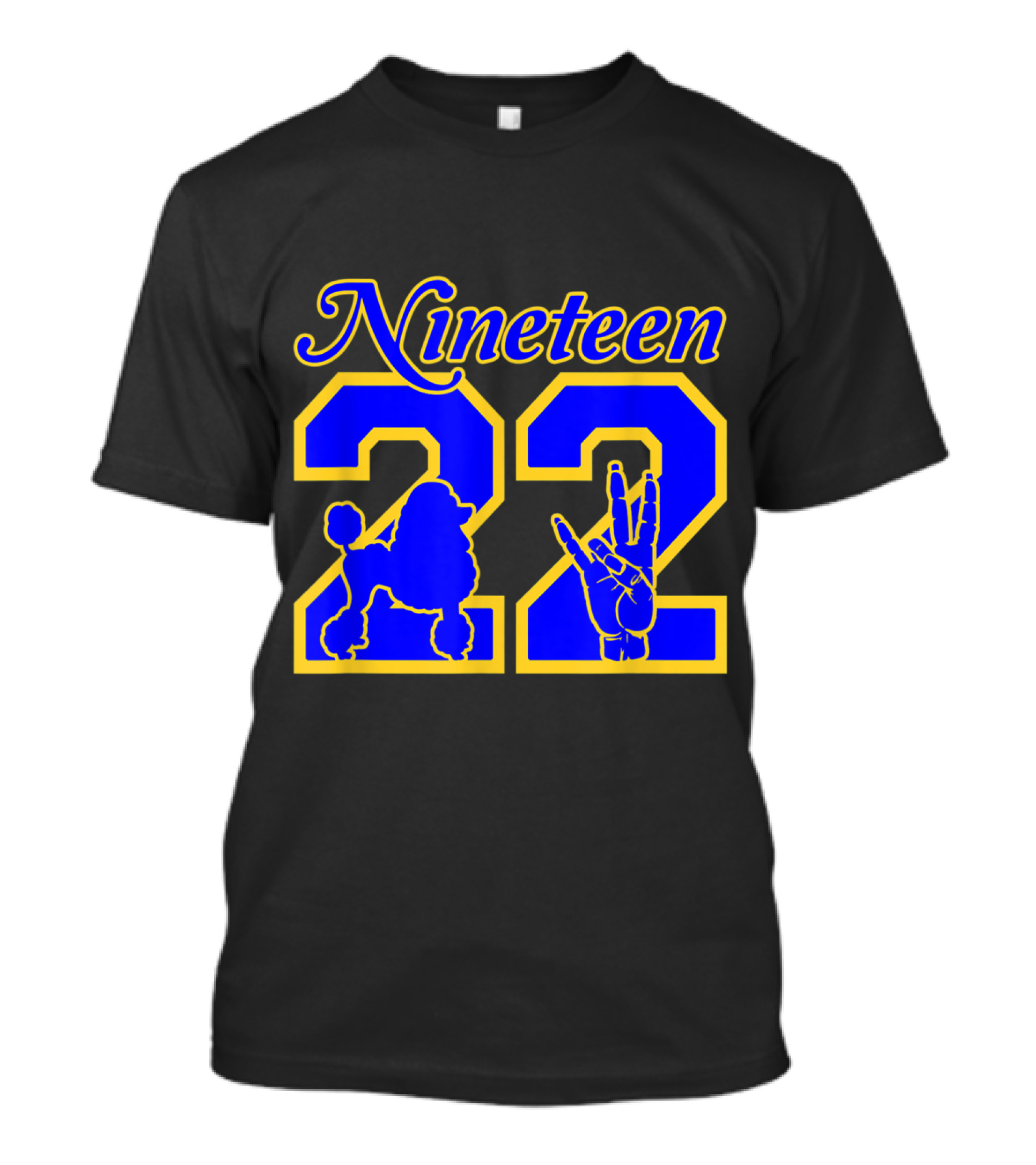 Nineteen 22 Sigma Poodle Handsign Gamma Rho T-Shirt