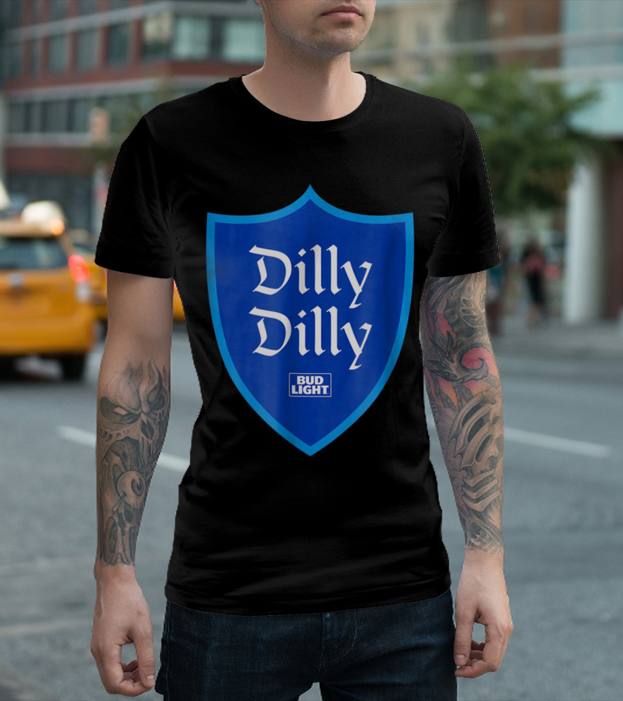 Bud Light Dilly Dilly Blue Shield T-Shirt