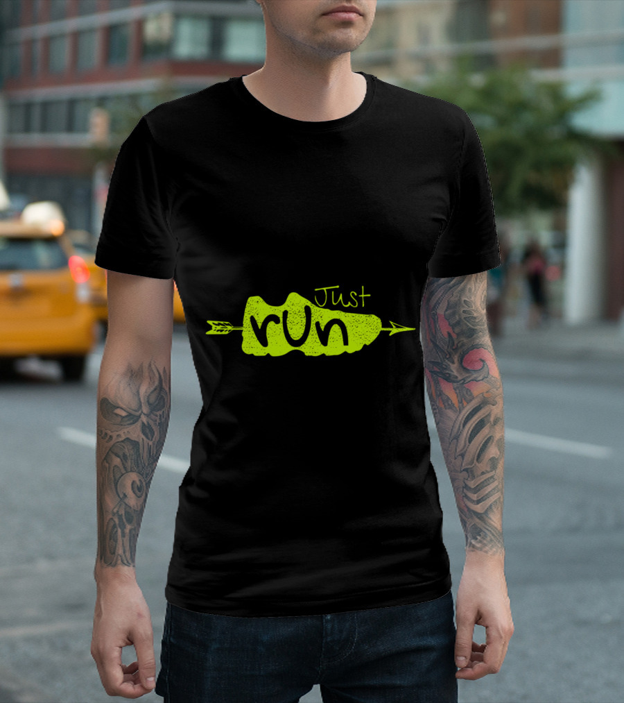 Just Run XC Cross Country Runner Arrow T-Shirt