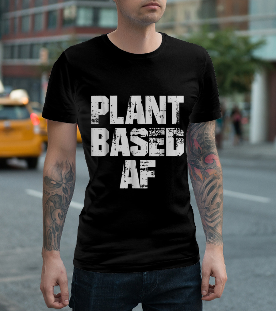 PLANTBASED AF Vegan Fitness Lifestyle T-Shirt