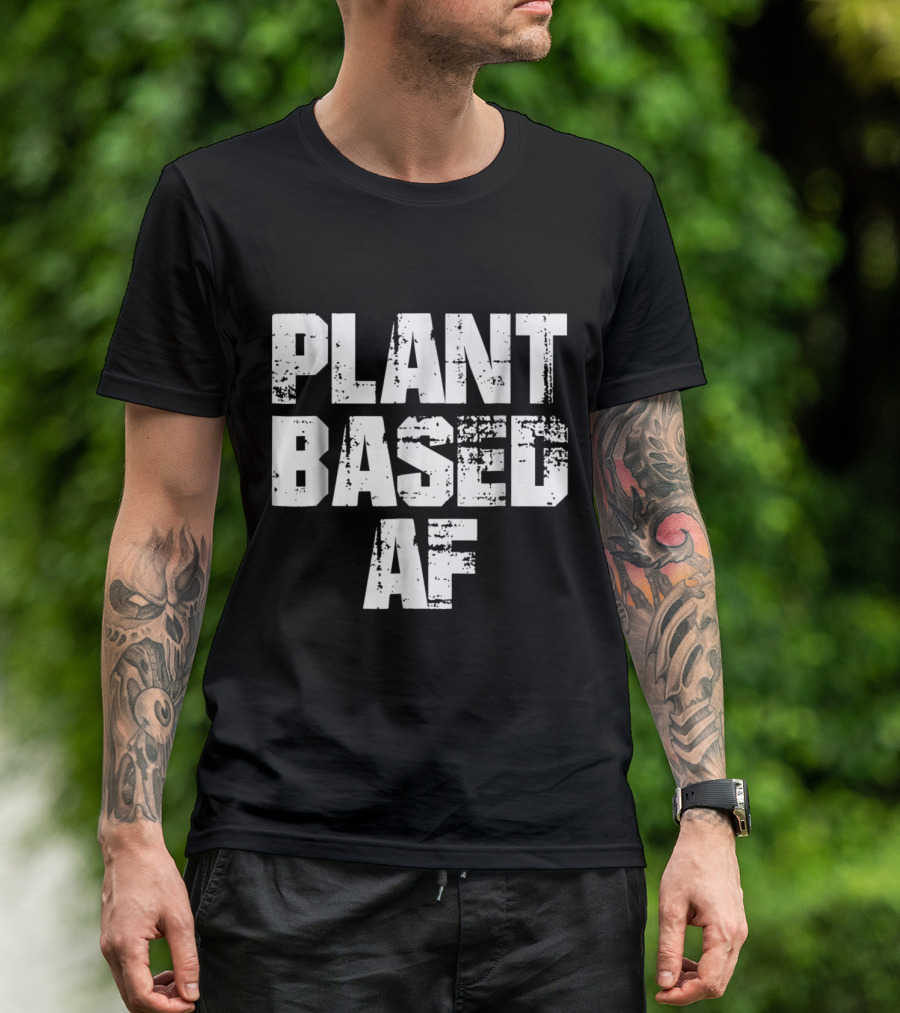 PLANTBASED AF Vegan Fitness Lifestyle T-Shirt