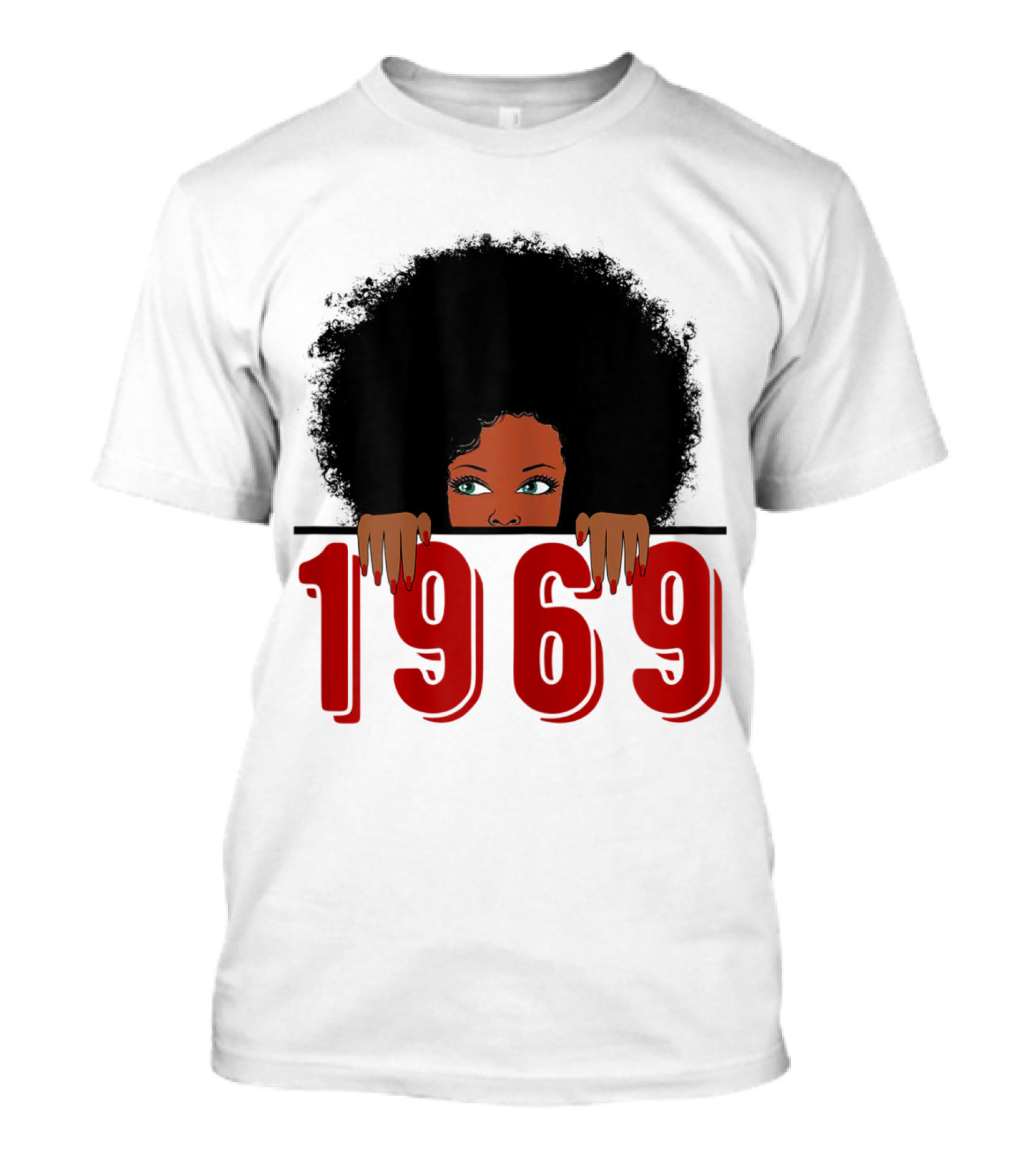 Black Queen 1969 50th Awesome Birthday T-Shirt