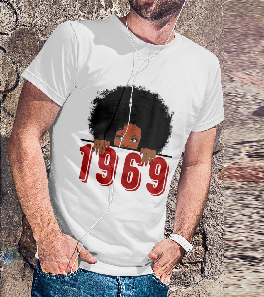 Black Queen 1969 50th Awesome Birthday T-Shirt
