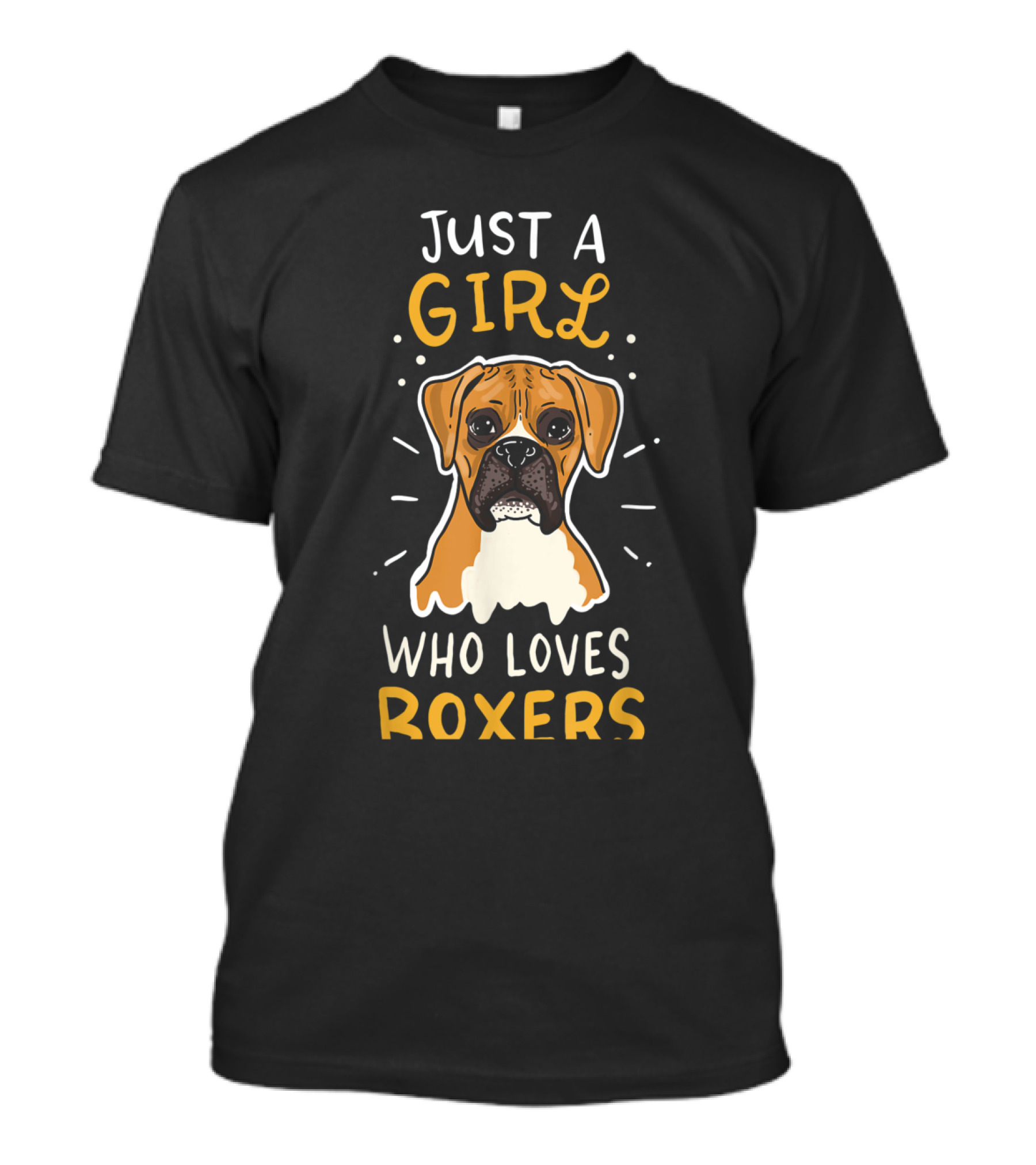 Just A Girl Who Loves Boxers T-Shirt