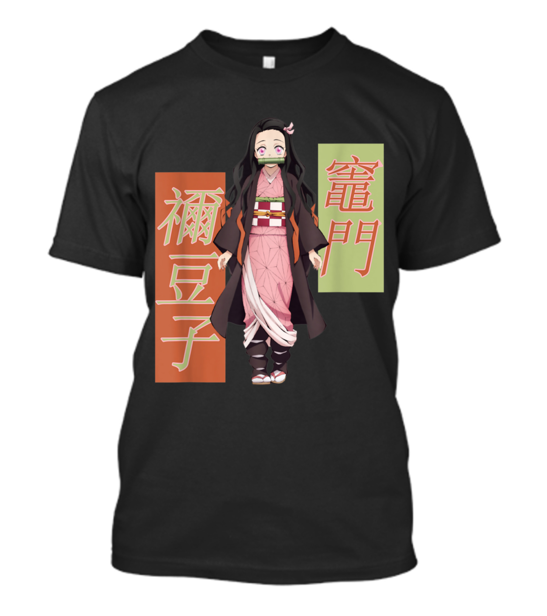 Nezuko Kamado Demon Slayer Character Japanese Kanji T-Shirt