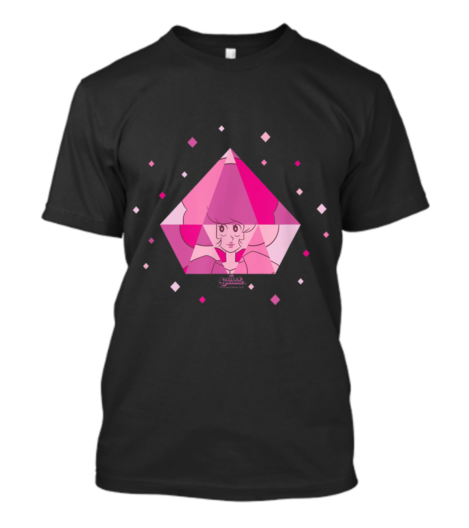 Steven Universe Pink Diamond Character In Geometric Crystal T-Shirt