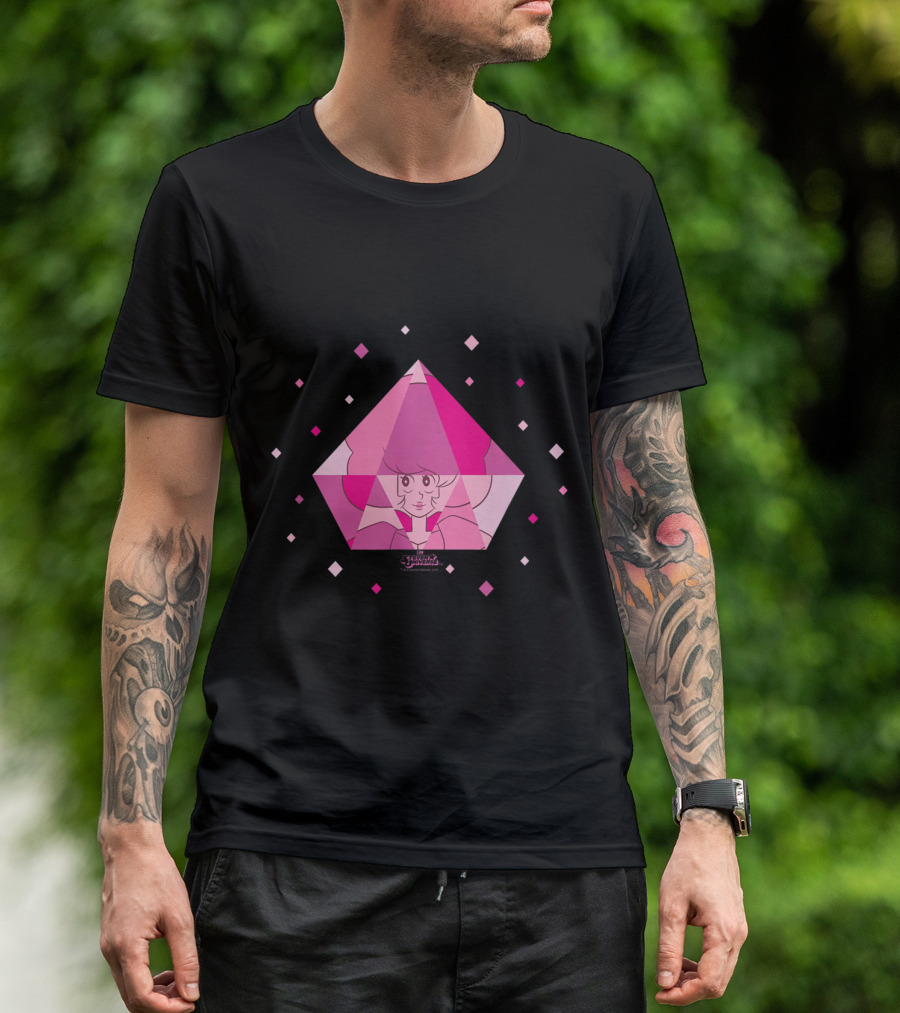 Steven Universe Pink Diamond Character In Geometric Crystal T-Shirt