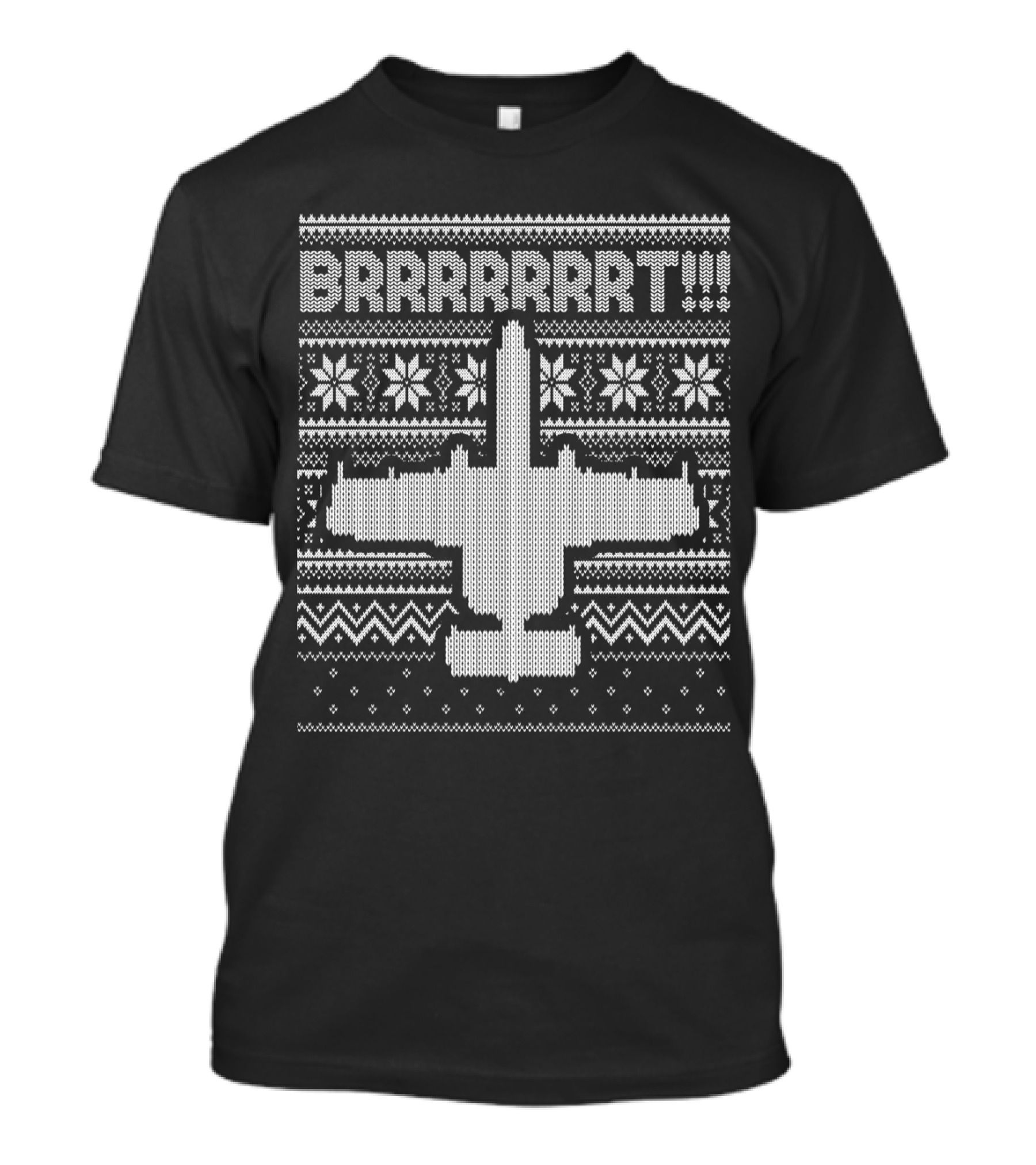 A 10 Warthog BRRRRRT Ugly Xmas USAF Fighter Jet T-Shirt