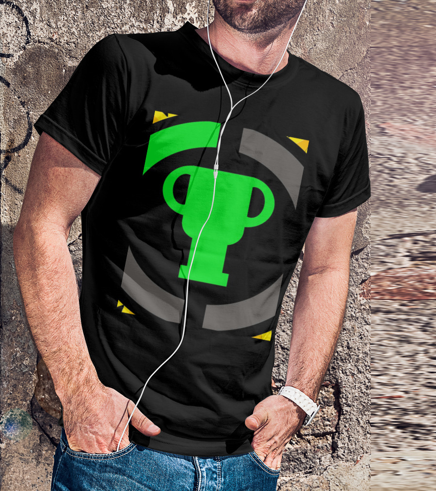 Game Theory Logo Green Trophy Gamer T-Shirt
