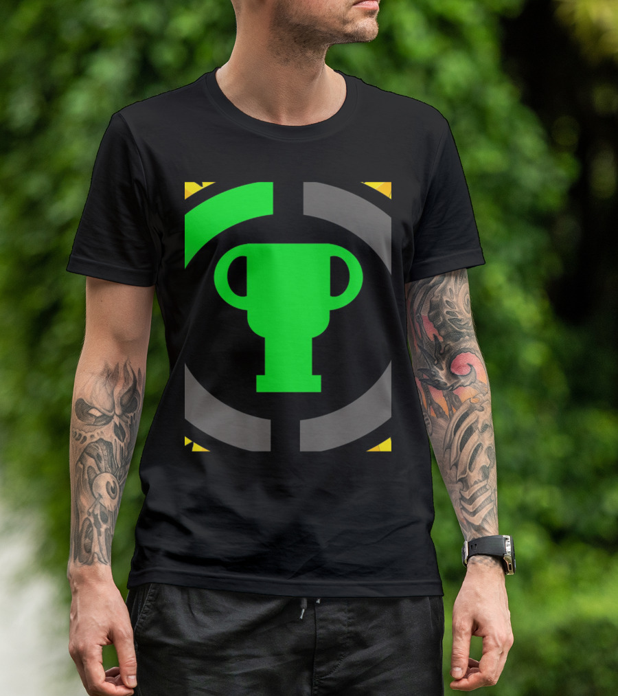 Game Theory Logo Green Trophy Gamer T-Shirt