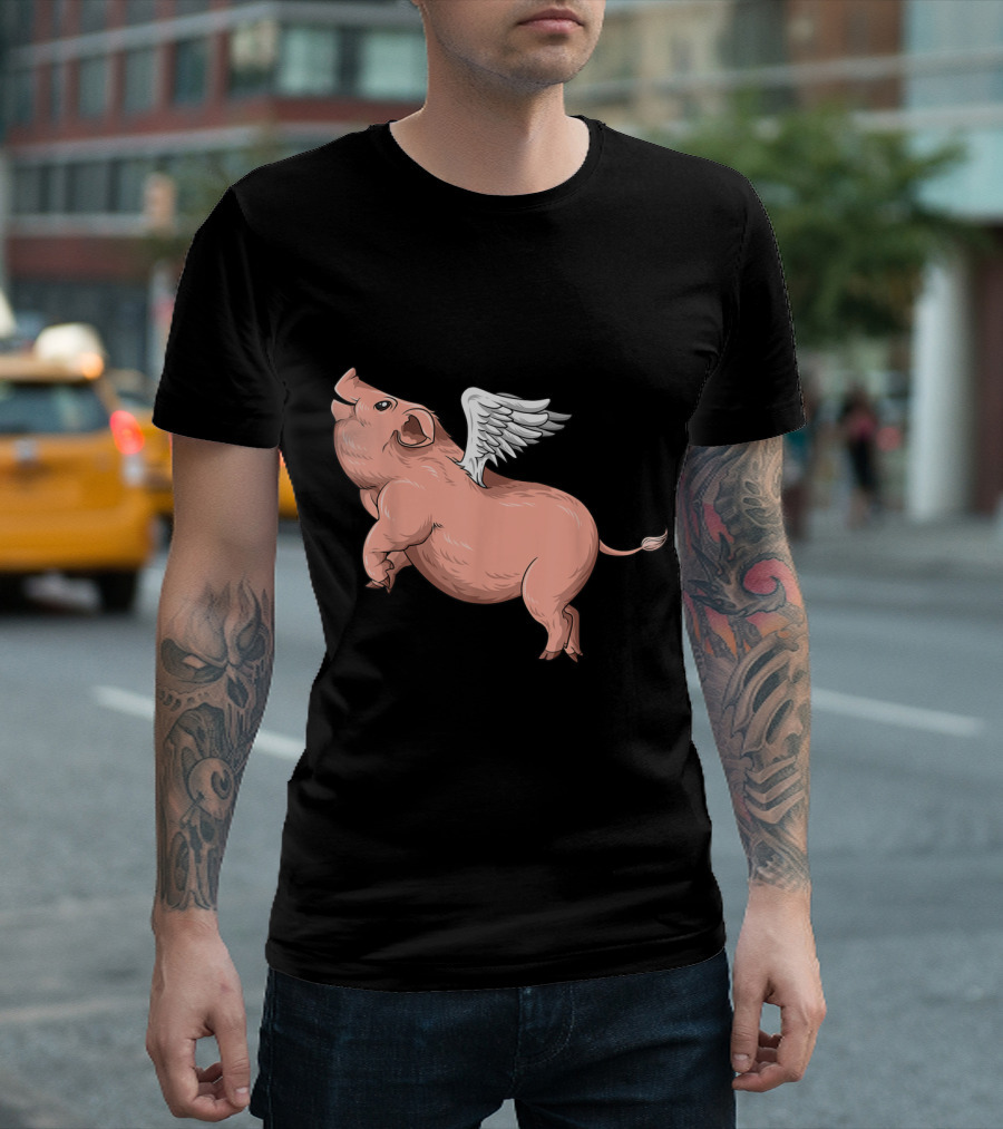 Flying Pig with Wings for Pig Lovers T-Shirt