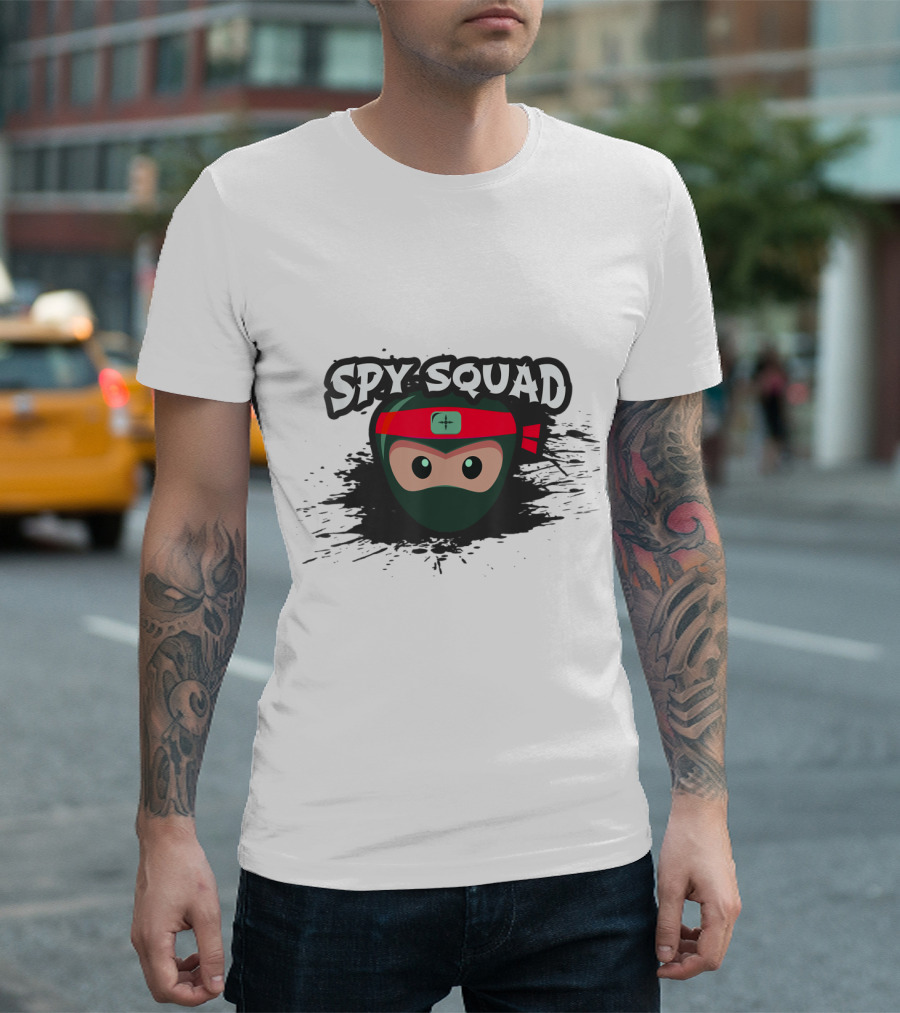 Kids Ninja Spy Squad Covert Operation Crew T-Shirt