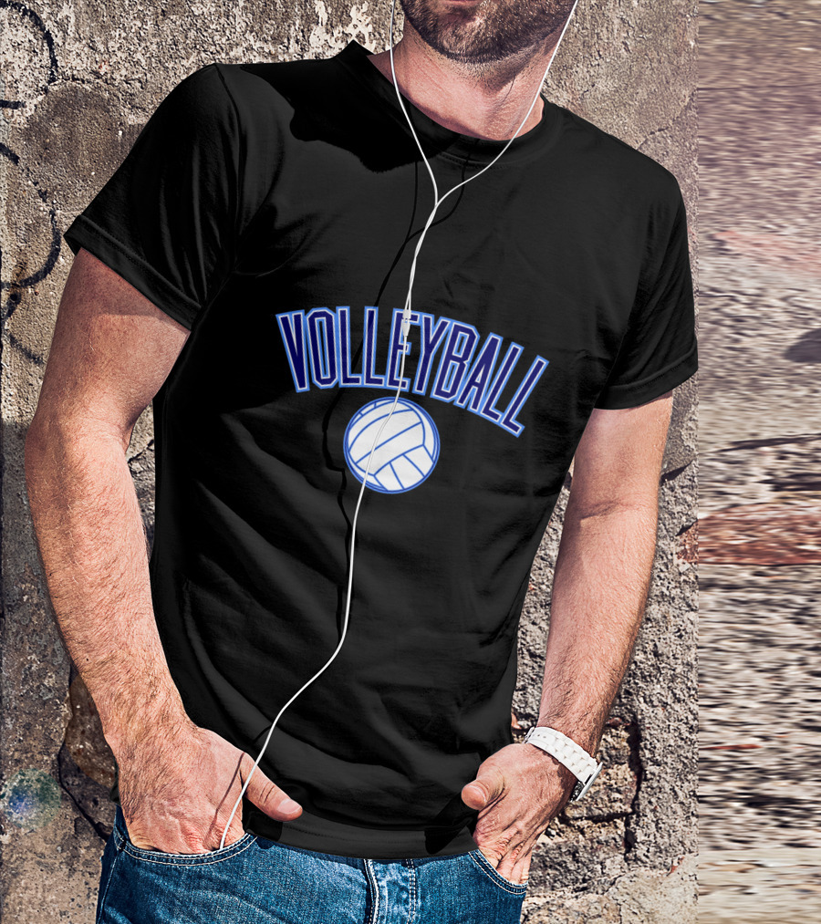 Volleyball Text And Ball T-Shirt