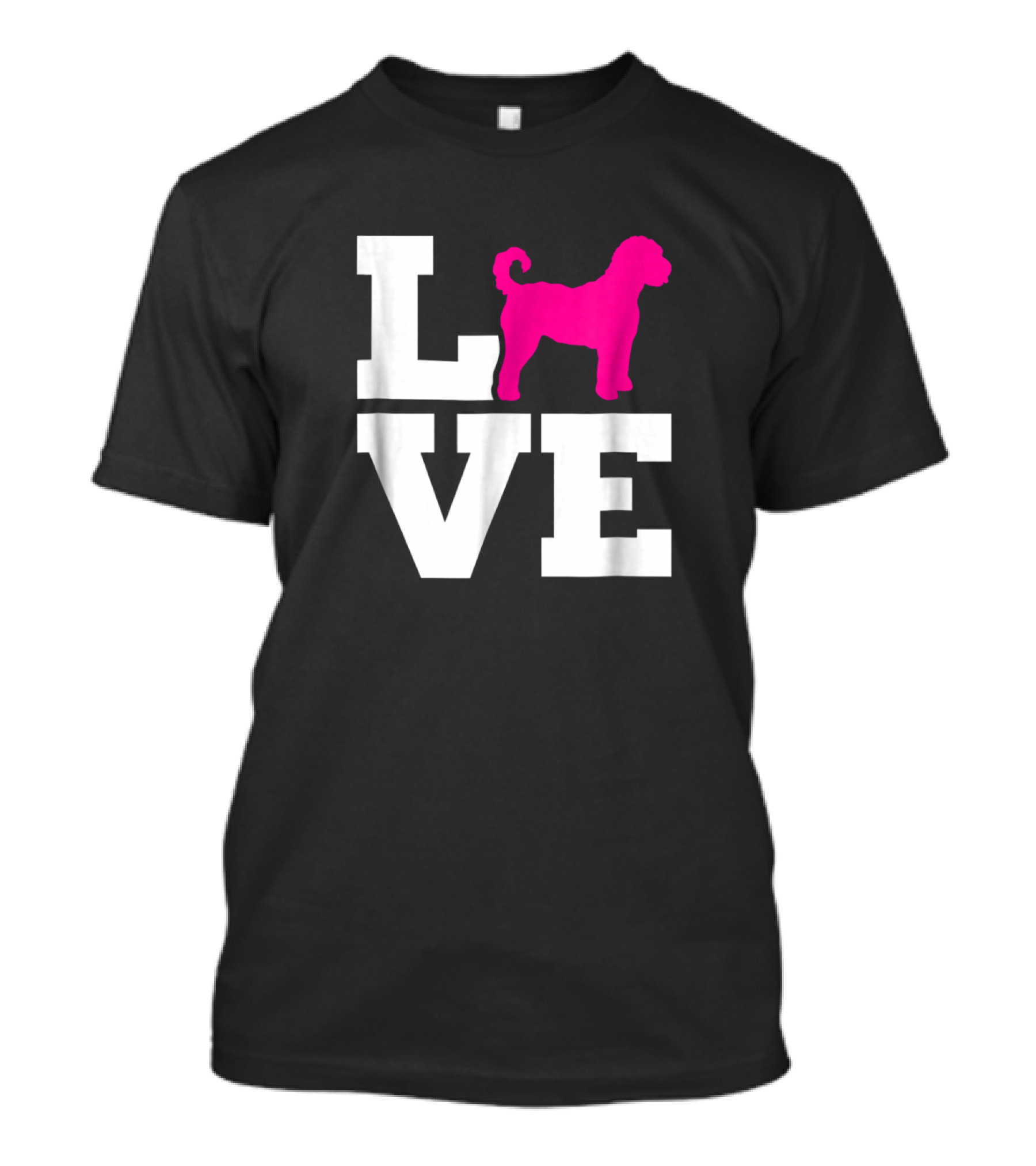 Love Goldendoodle Pink T-Shirt