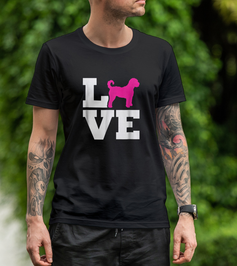 Love Goldendoodle Pink T-Shirt