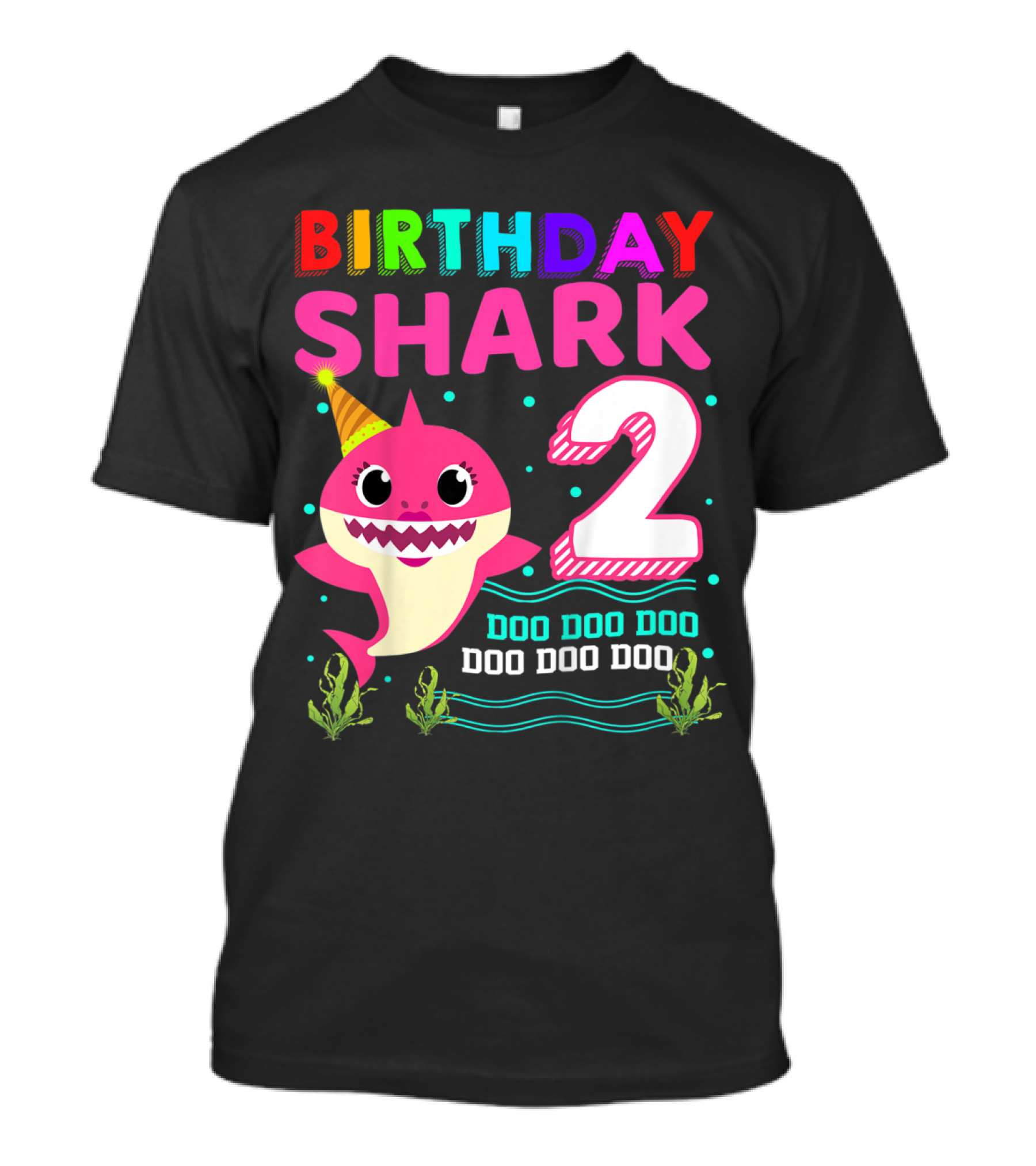 Birthday Shark 2 Doo Doo Doo 2nd Birthday T-Shirt