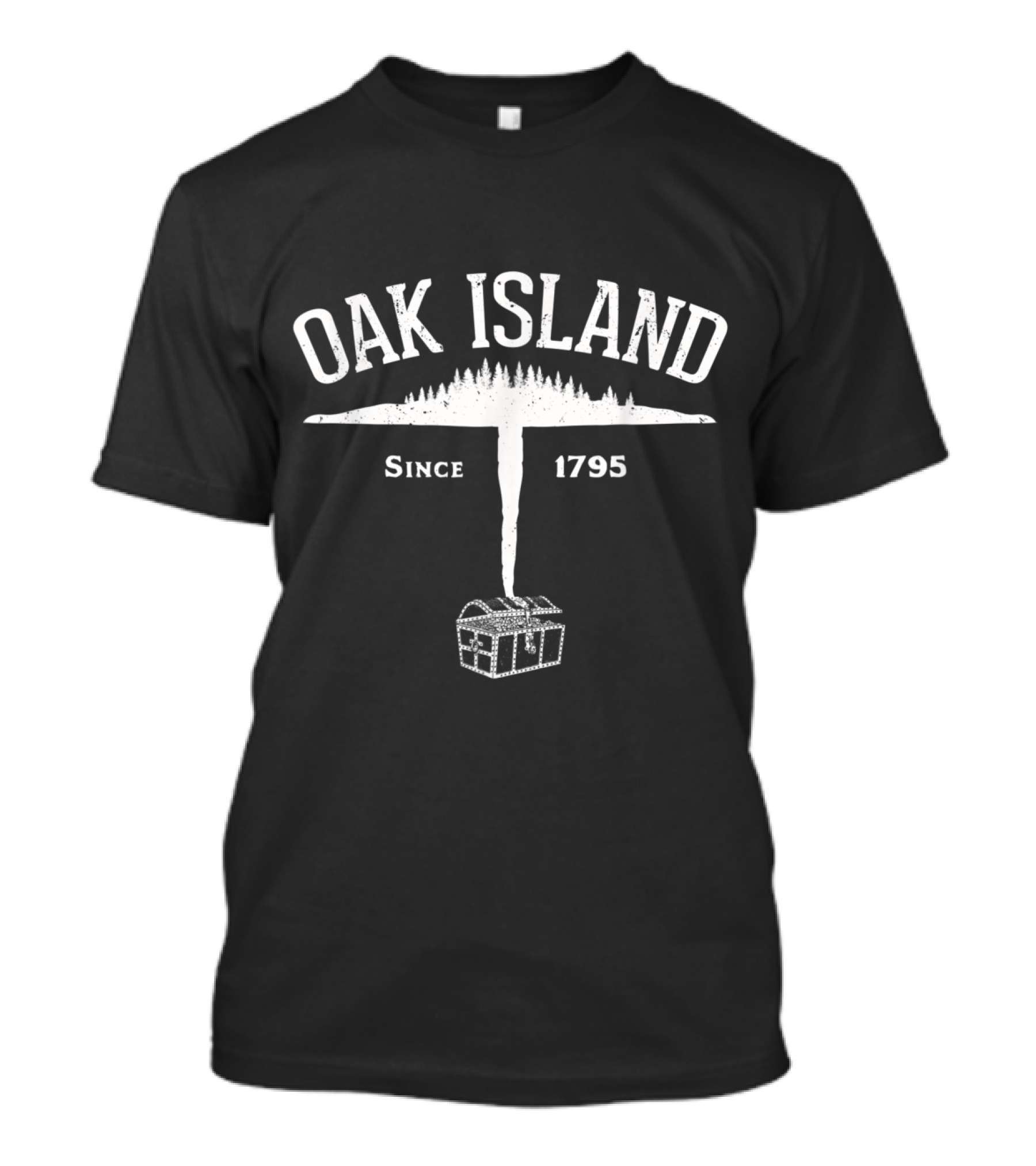 Oak Island Since 1795 Treasure Chest T-Shirt