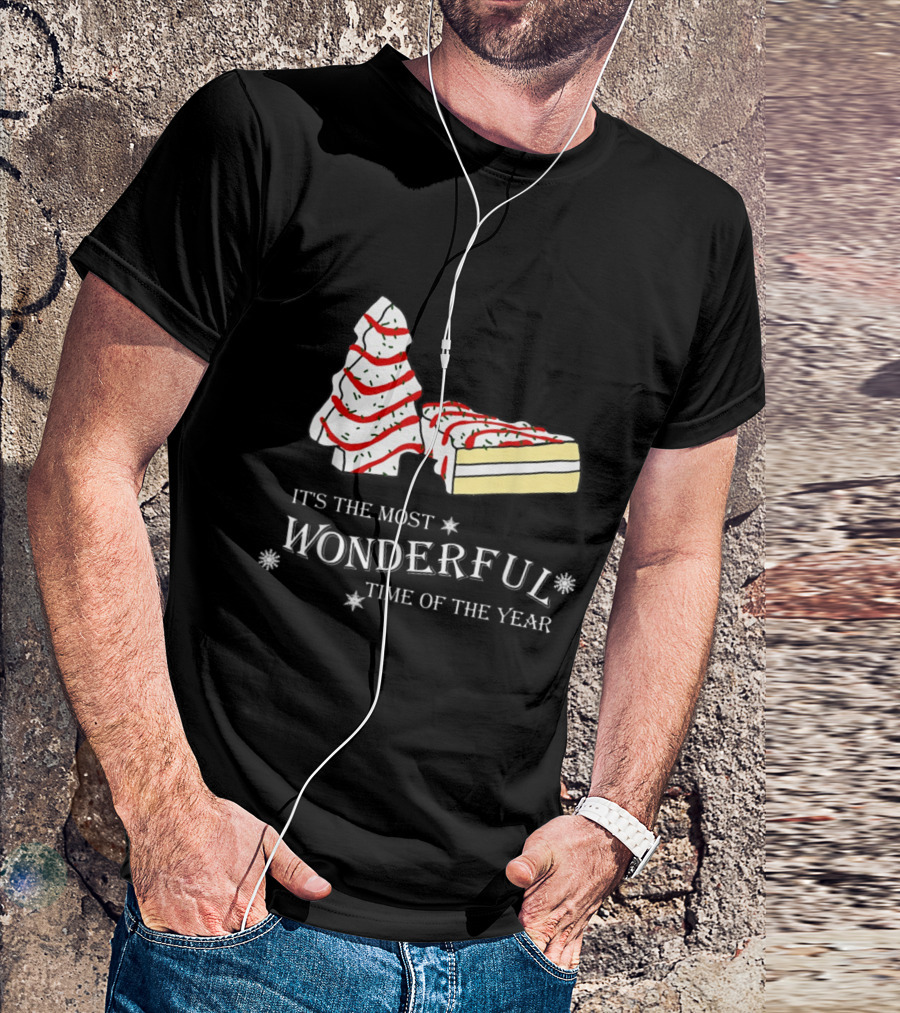 It's The Most Wonderful Time Of The Year Cake And Tree T-Shirt