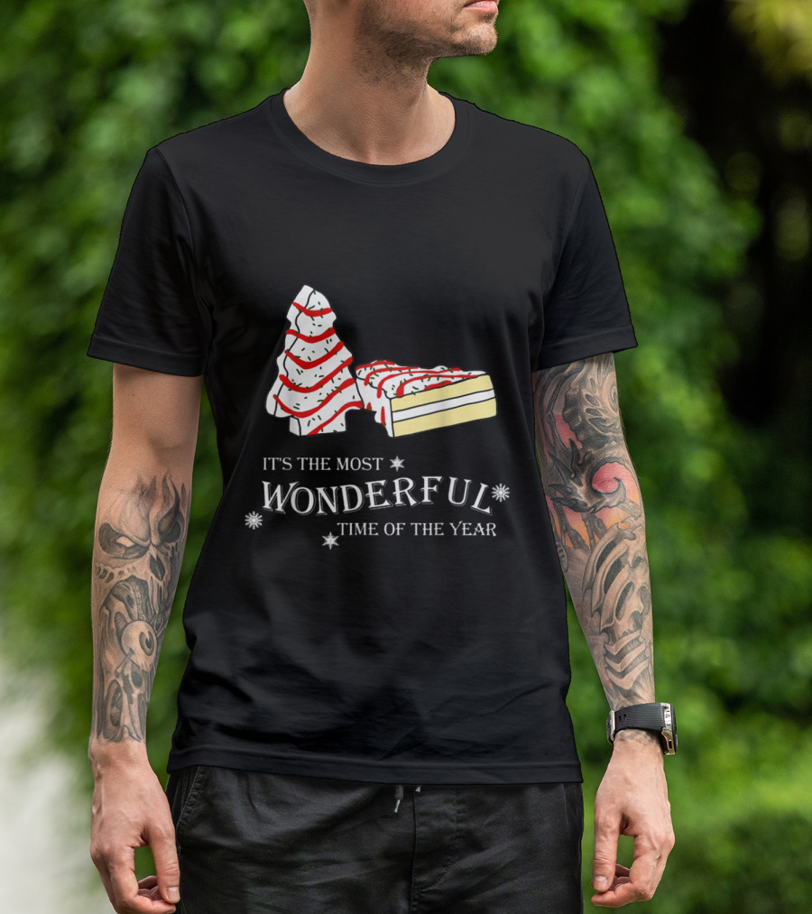It's The Most Wonderful Time Of The Year Cake And Tree T-Shirt