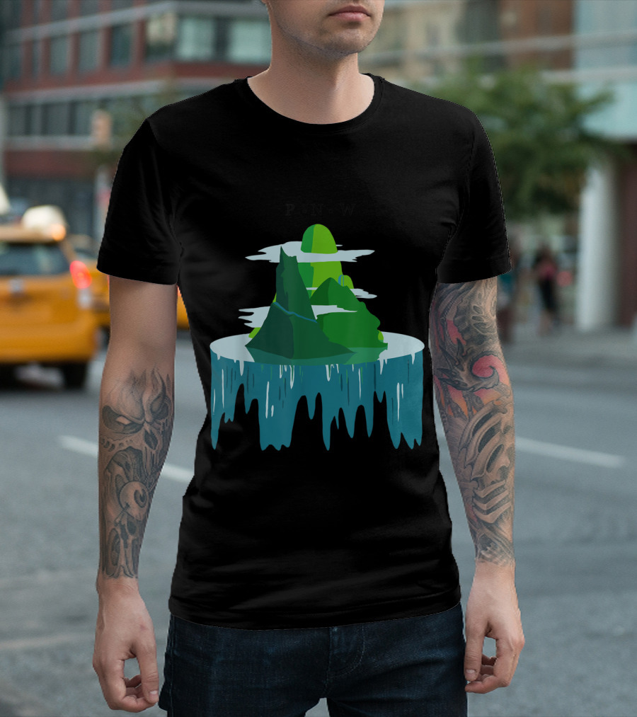 PNW Pacific Northwest Floating Island Art by ThisJustin T-Shirt