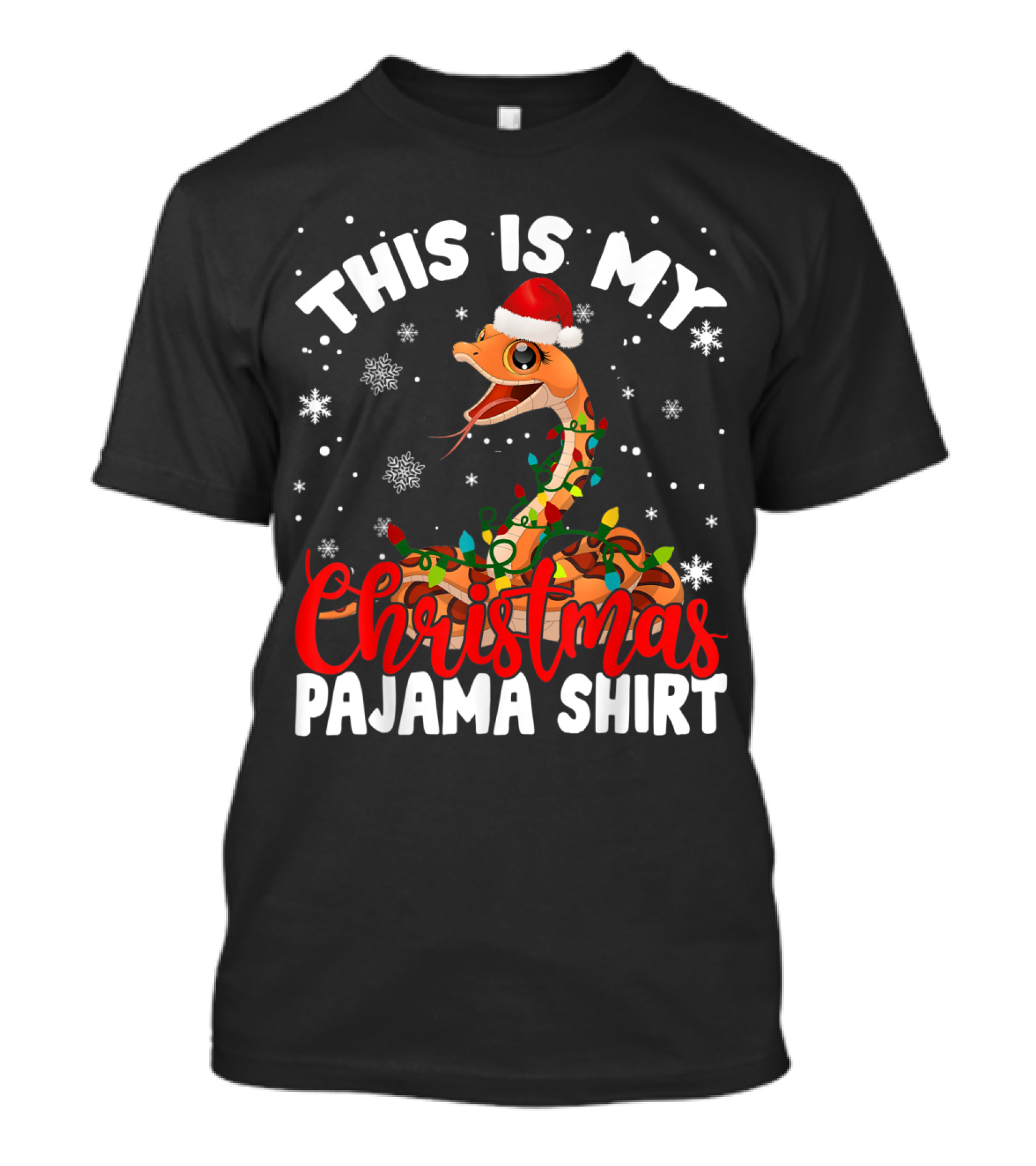 THIS IS MY CHRISTMAS PAJAMA SHIRT FUNNY SNAKE T-Shirt