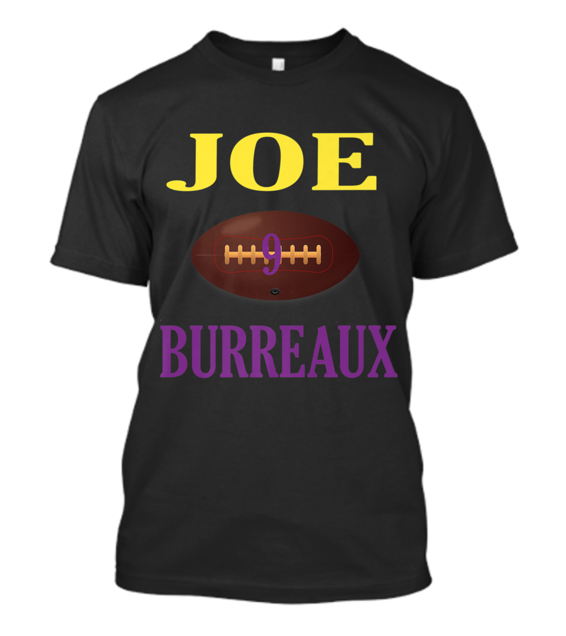 Joe Burreaux Football Number 9 T-Shirt