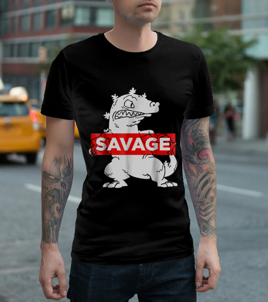 Nickelodeon Reptar Savage Rugrats Iconic Character T-Shirt