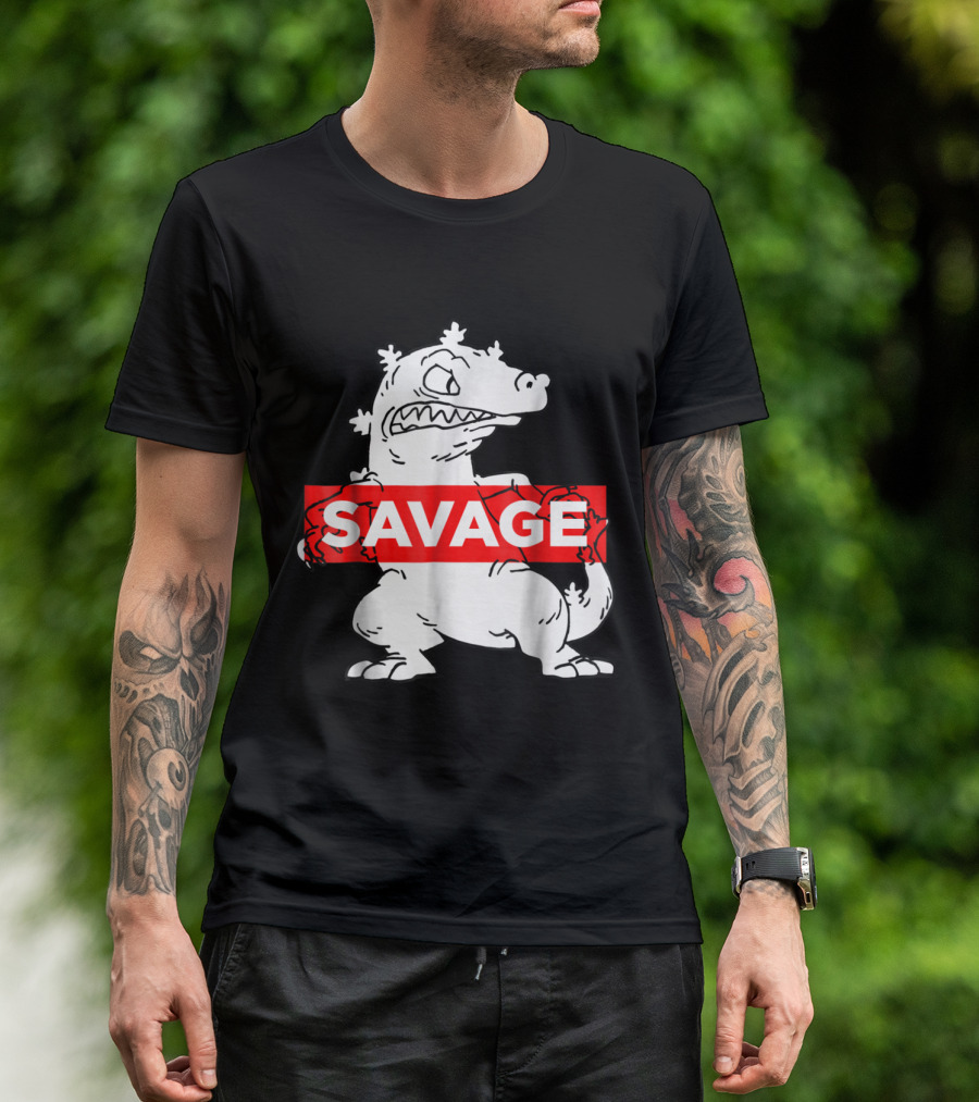 Nickelodeon Reptar Savage Rugrats Iconic Character T-Shirt