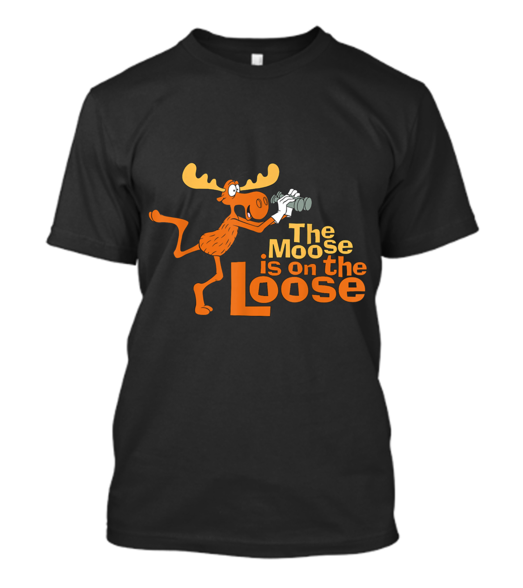 The Moose Is On The Loose Rocky And Bullwinkle T-Shirt