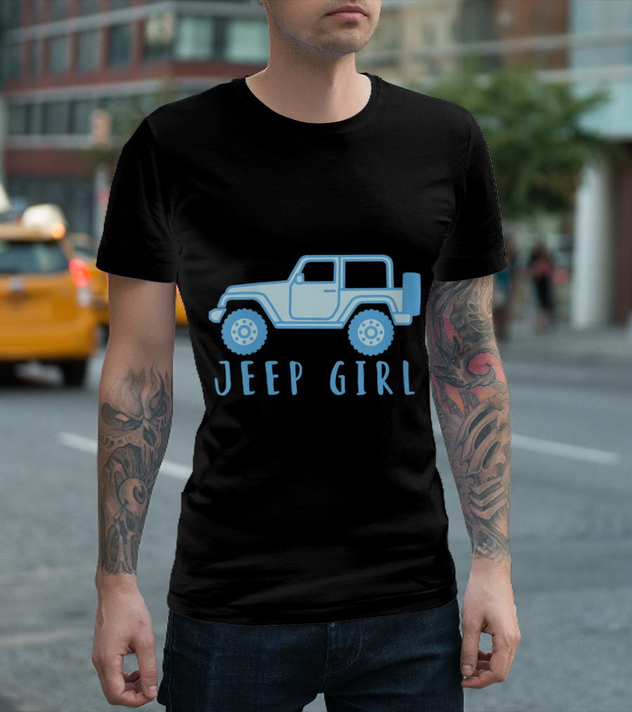 Womens Jeep Girl Jeep Girl Enthusiast Iconic Jeep Wrangler T-Shirt