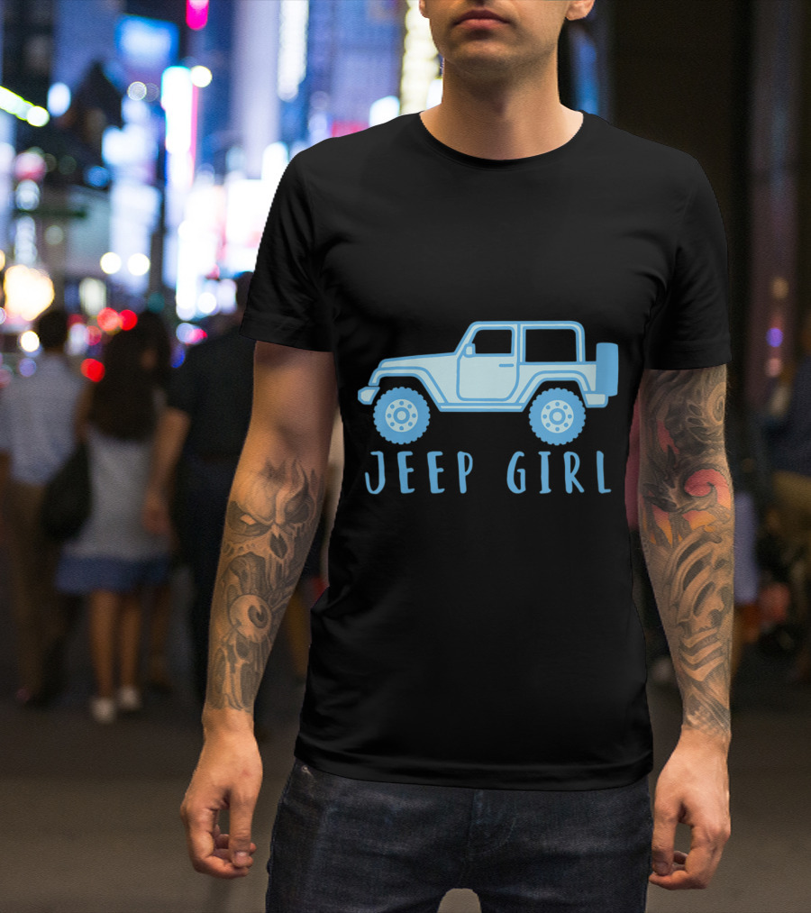 Womens Jeep Girl Jeep Girl Enthusiast Iconic Jeep Wrangler T-Shirt