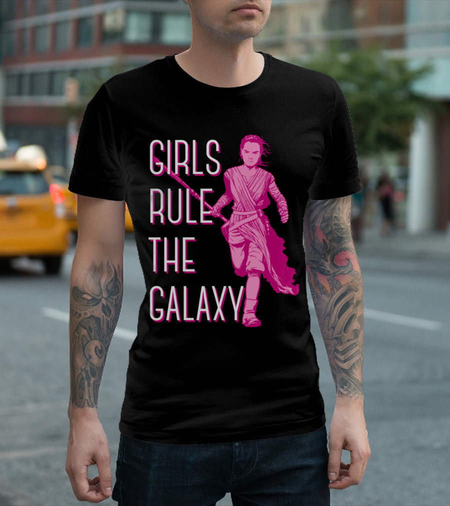 Girls Rule The Galaxy Star Wars Episode 7 Rey T-Shirt
