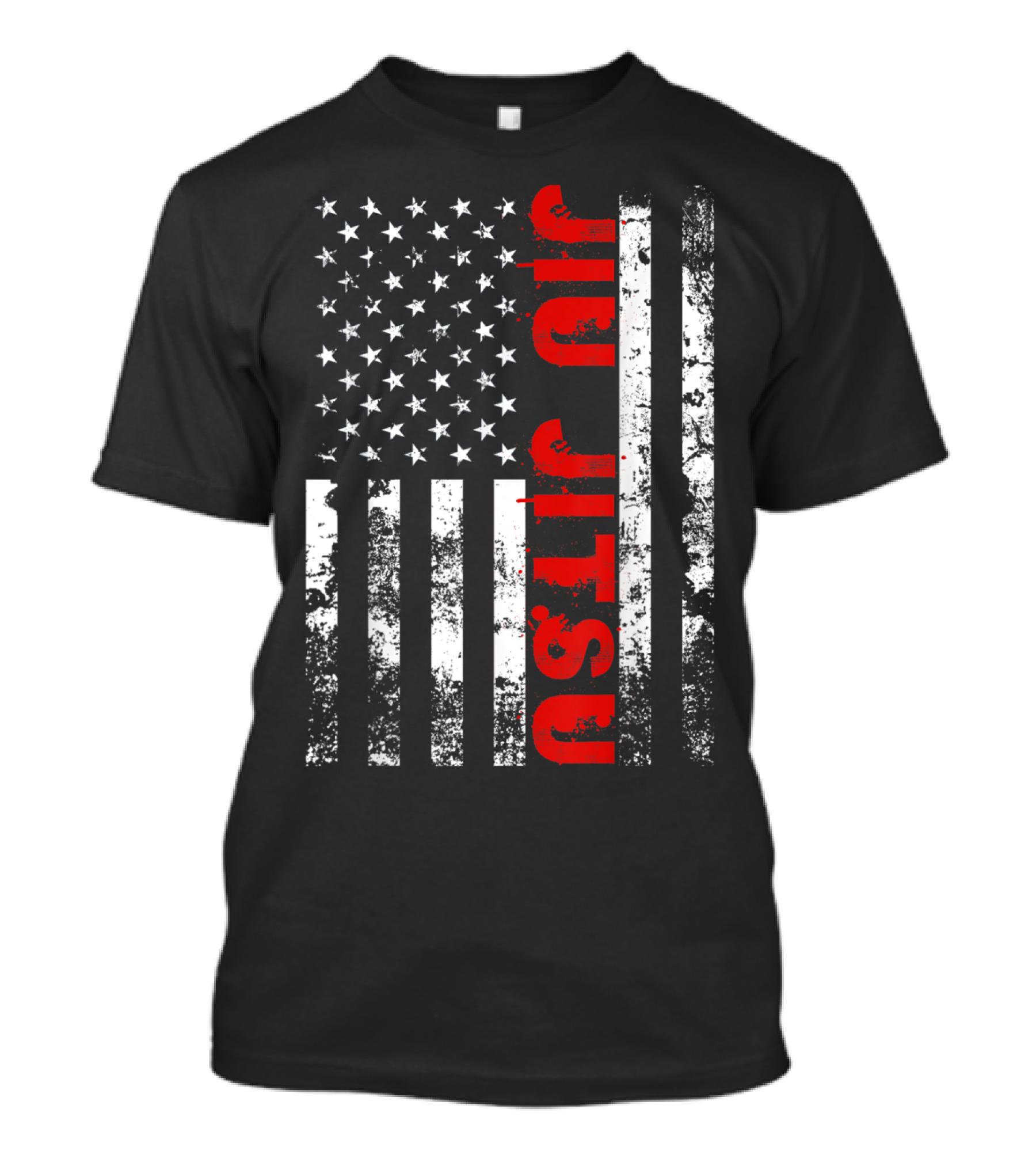 Brazilian Jiu Jitsu US Flag American Sports T-Shirt