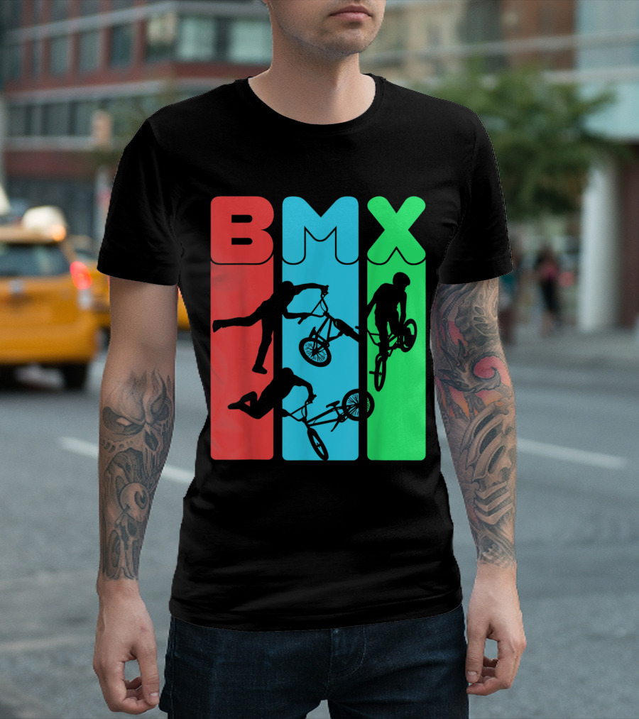 BMX Eat Sleep Repeat Bicycle Funny Motocross T-Shirt